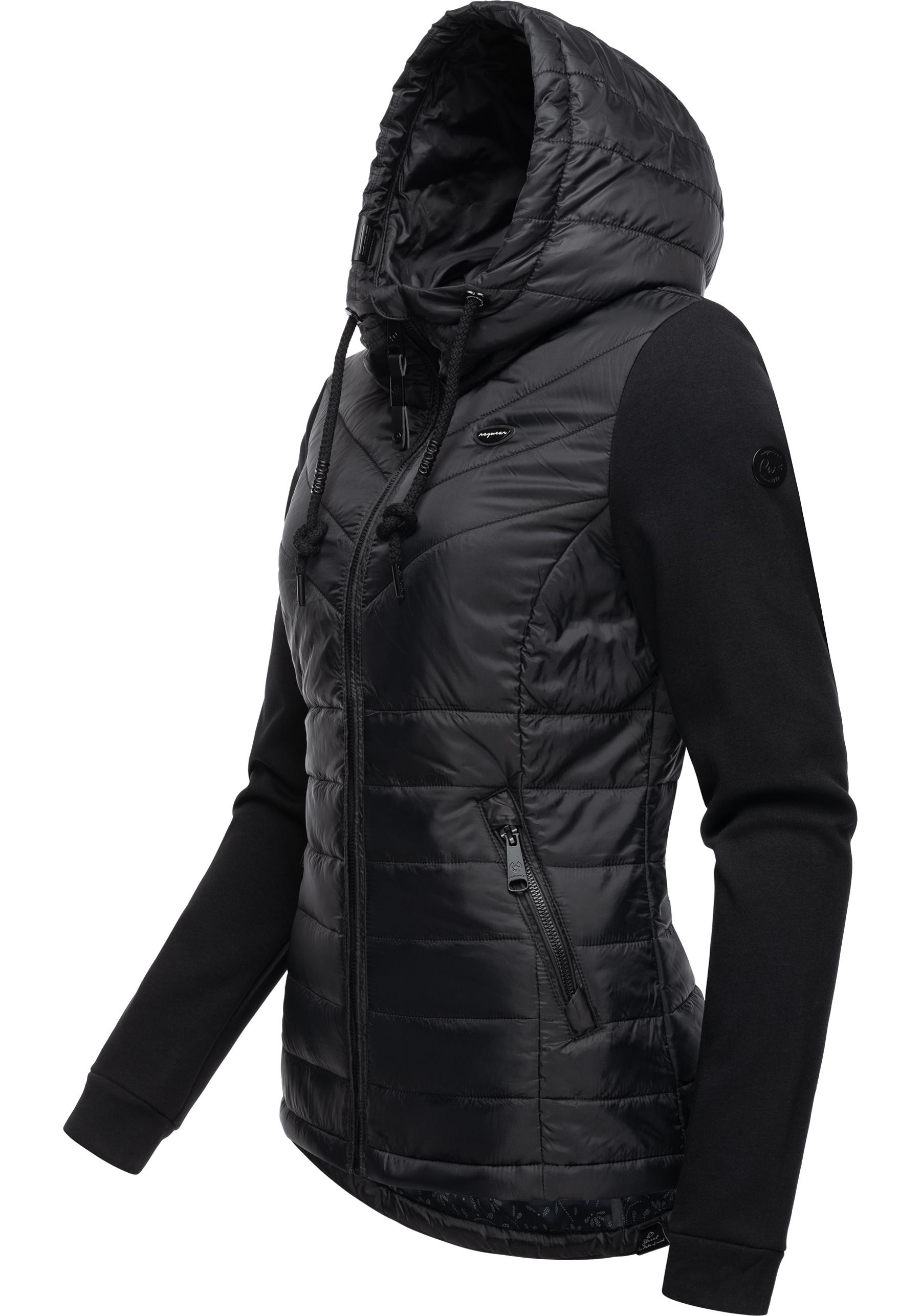 modernem Ragwear bestellen | BAUR mit »Lucinda«, Outdoorjacke mit Materialmix aus Kapuze Steppjacke online Kapuze,