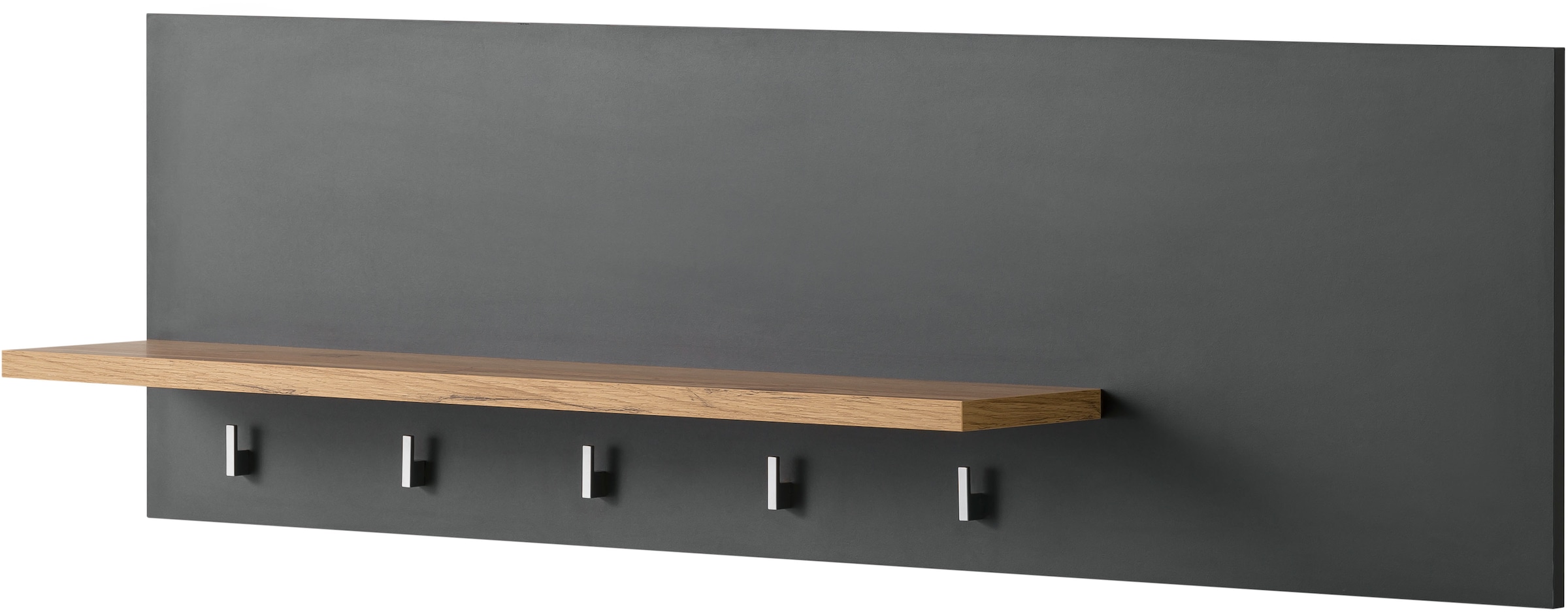 KOCHSTATION Küchenzeile »KS-Westminster, Pantryküche im Landhaus Stil, hochwertige Metallgriffe«, (Set), Breite 268 cm, Sideboard, Wandpaneel, Hängeschrank und Herdumbau