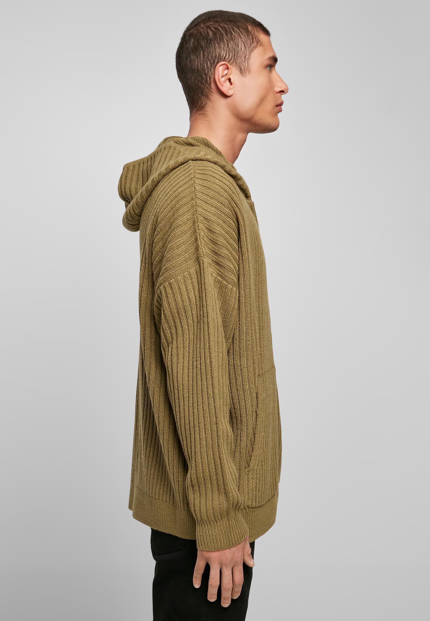 URBAN CLASSICS Kapuzensweatshirt »Urban Classics Herren Knitted Zip Hoody«, (1 tlg.)