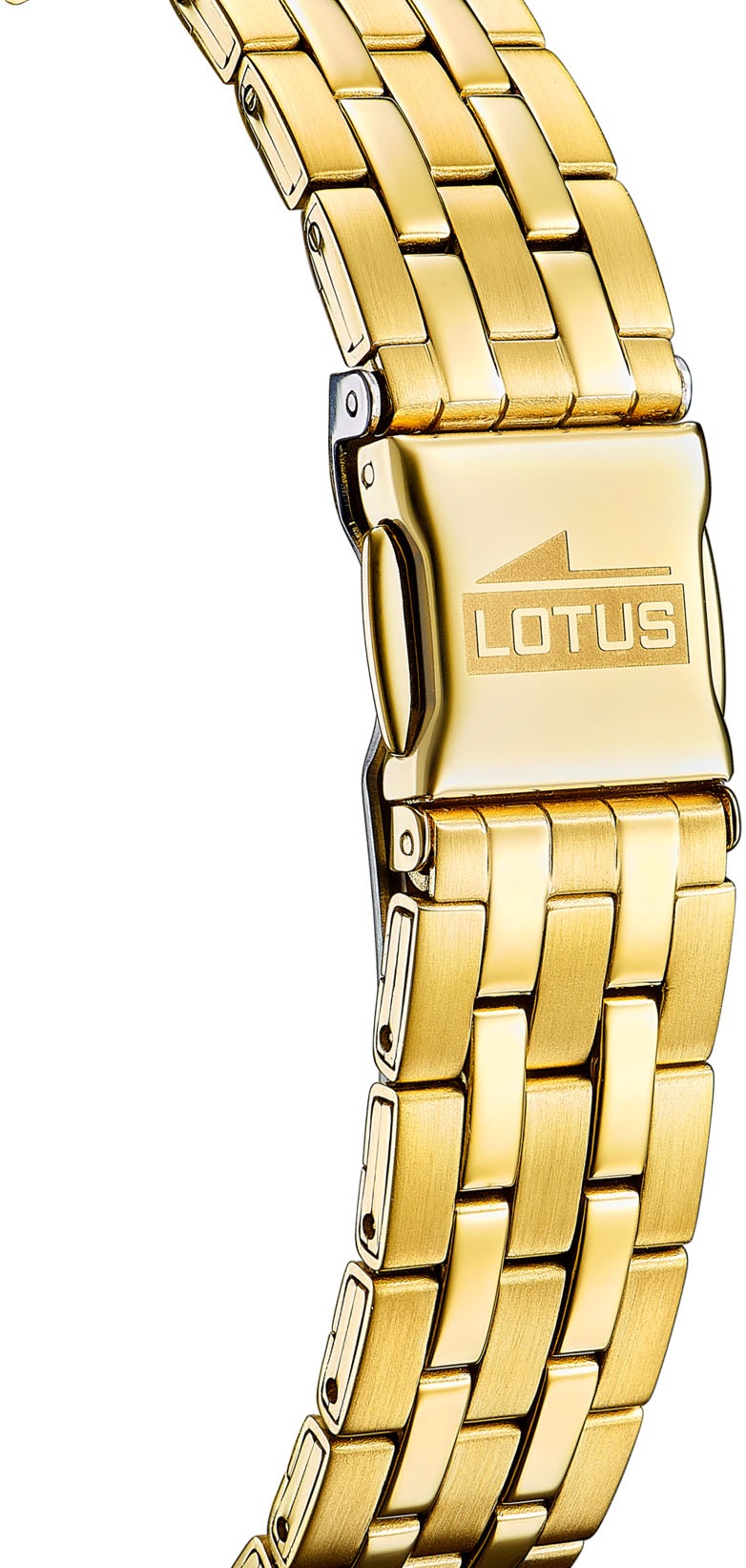 Lotus Quarzuhr »Square«, Armbanduhr, Damenuhr, Edelstahlarmband, analog, Zirkonia (synth.)
