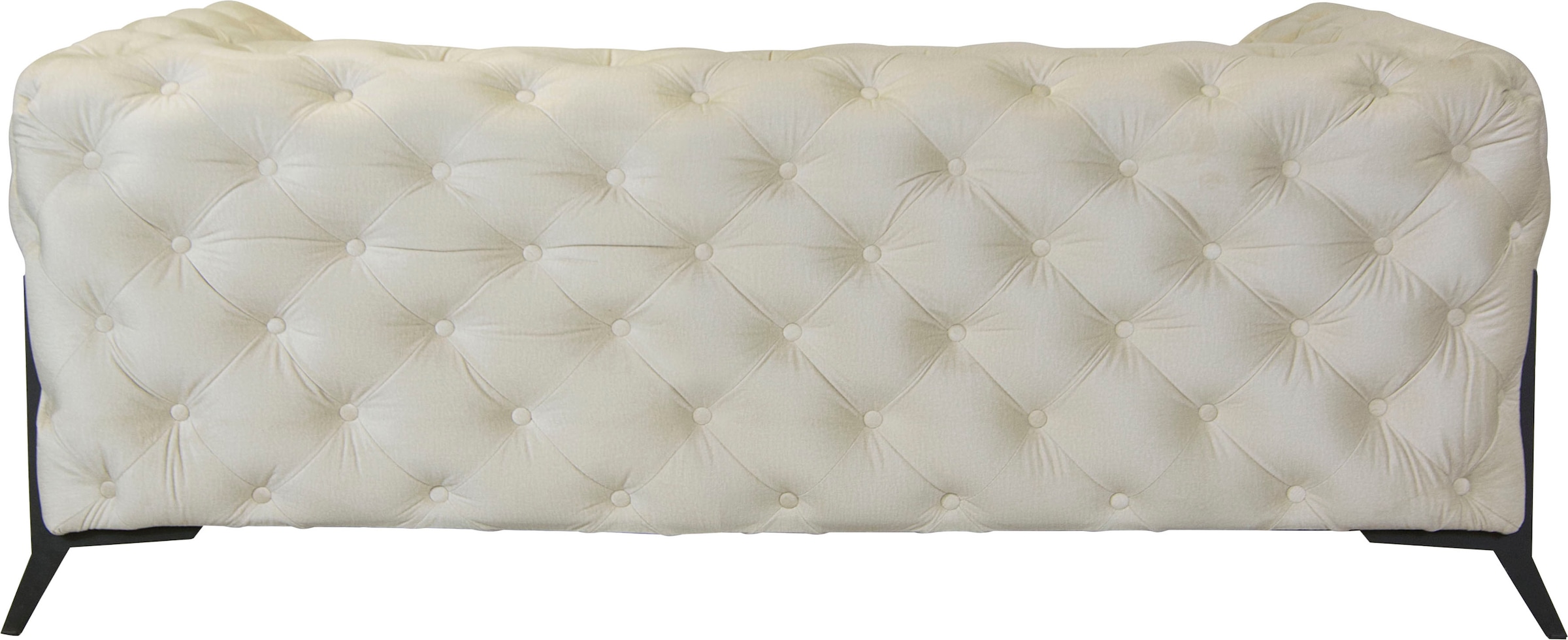 Leonique Chesterfield-Sofa »Amaury«, aufwändige Knopfheftung, moderne Chesterfield Optik, Fußfarbe wählbar