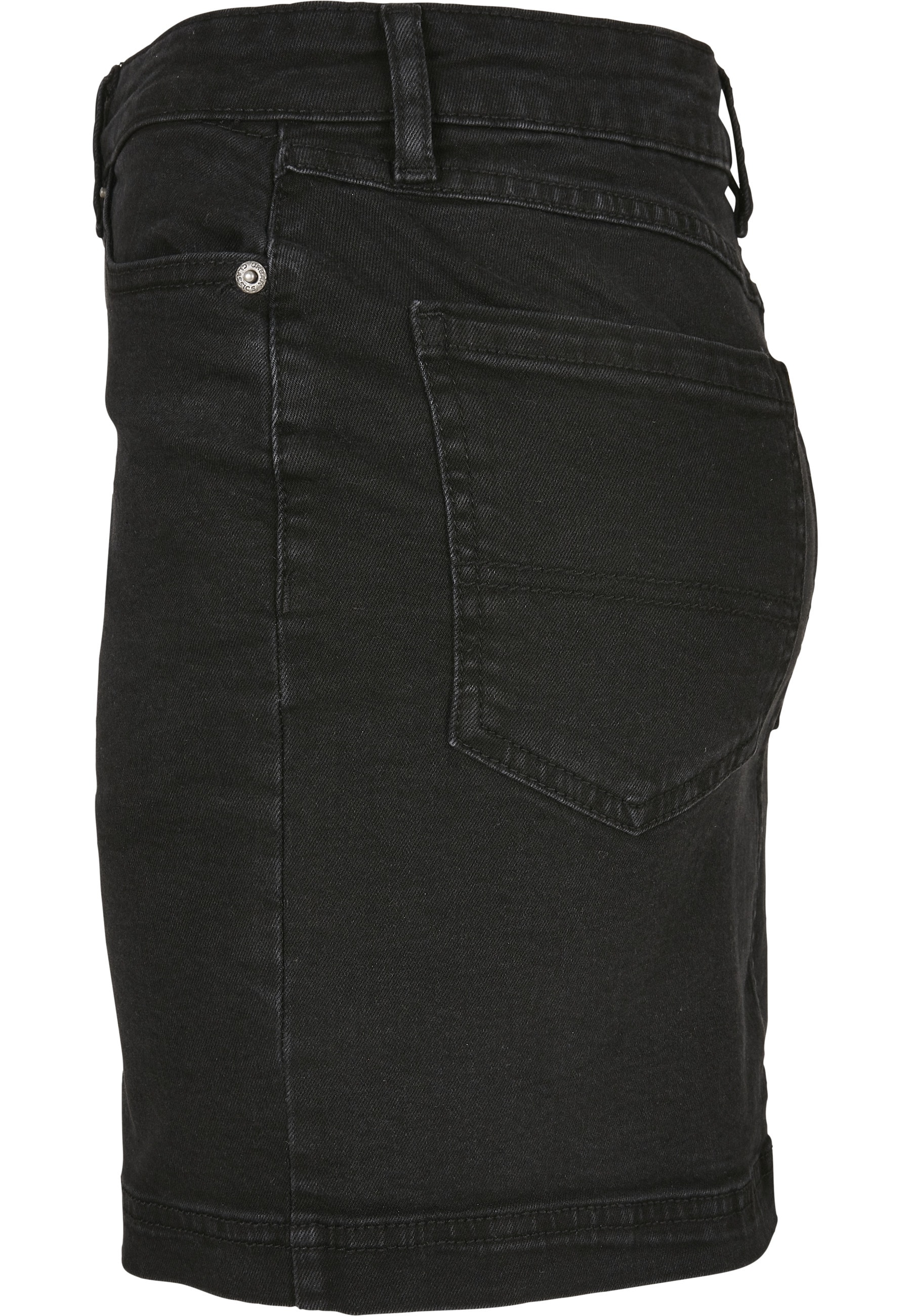 URBAN CLASSICS Maxirock »Urban Classics Ladies Organic Stretch Denim Mini Skirt« 1