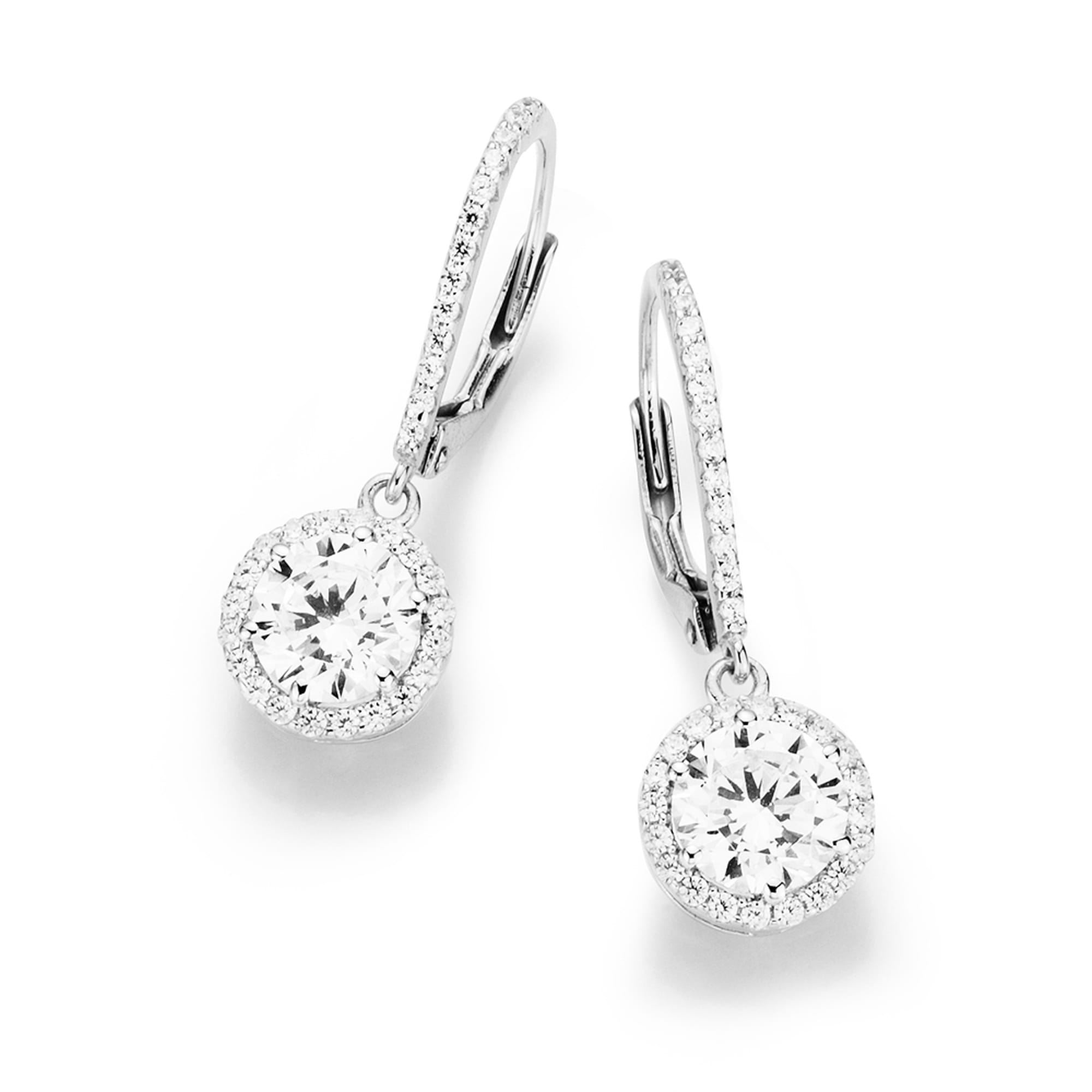 Smart Jewel Paar Ohrhaken »elegant mit Brisur, Silber 925«