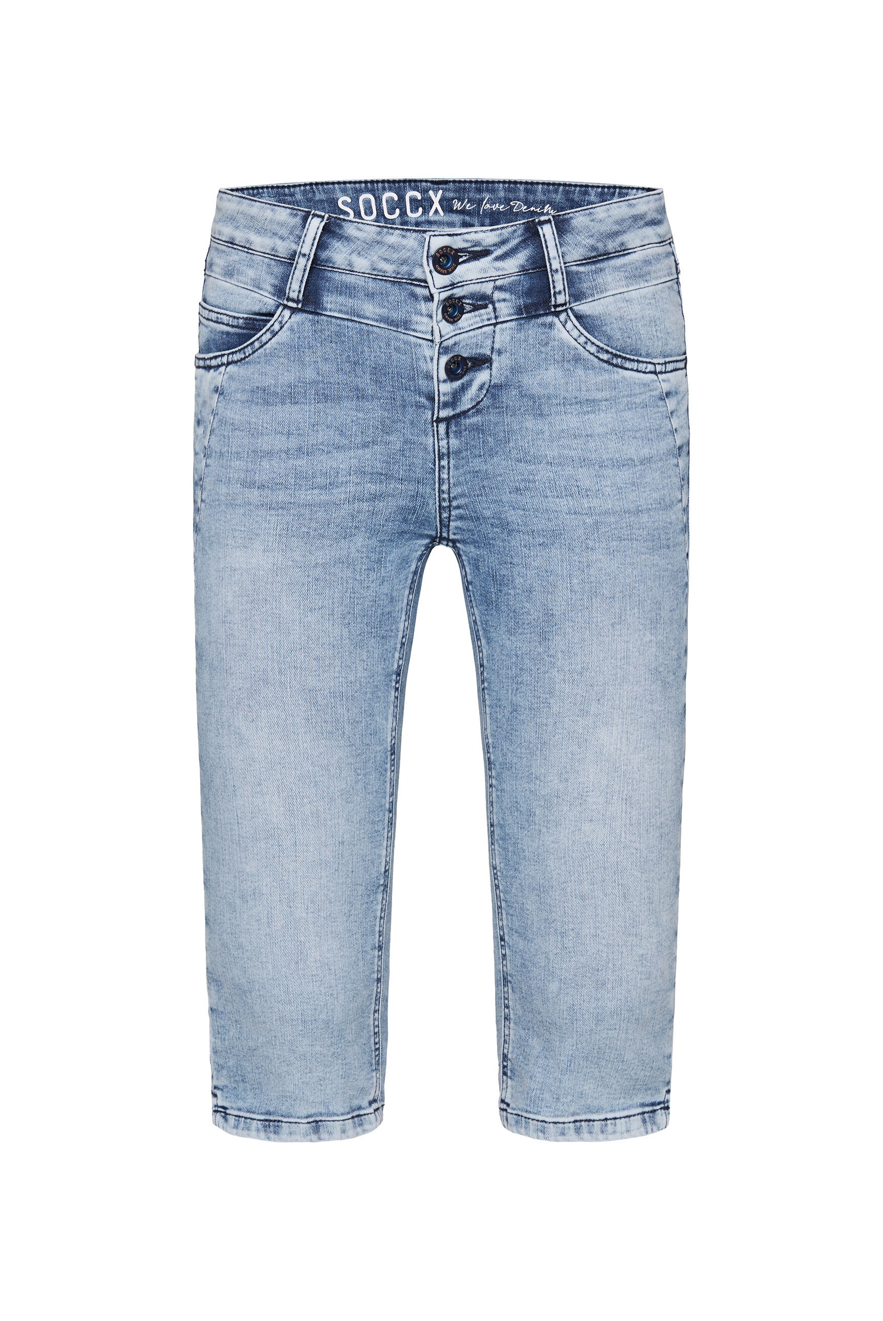 SOCCX Jeansshorts, mit Schlitz am Saum günstig online kaufen