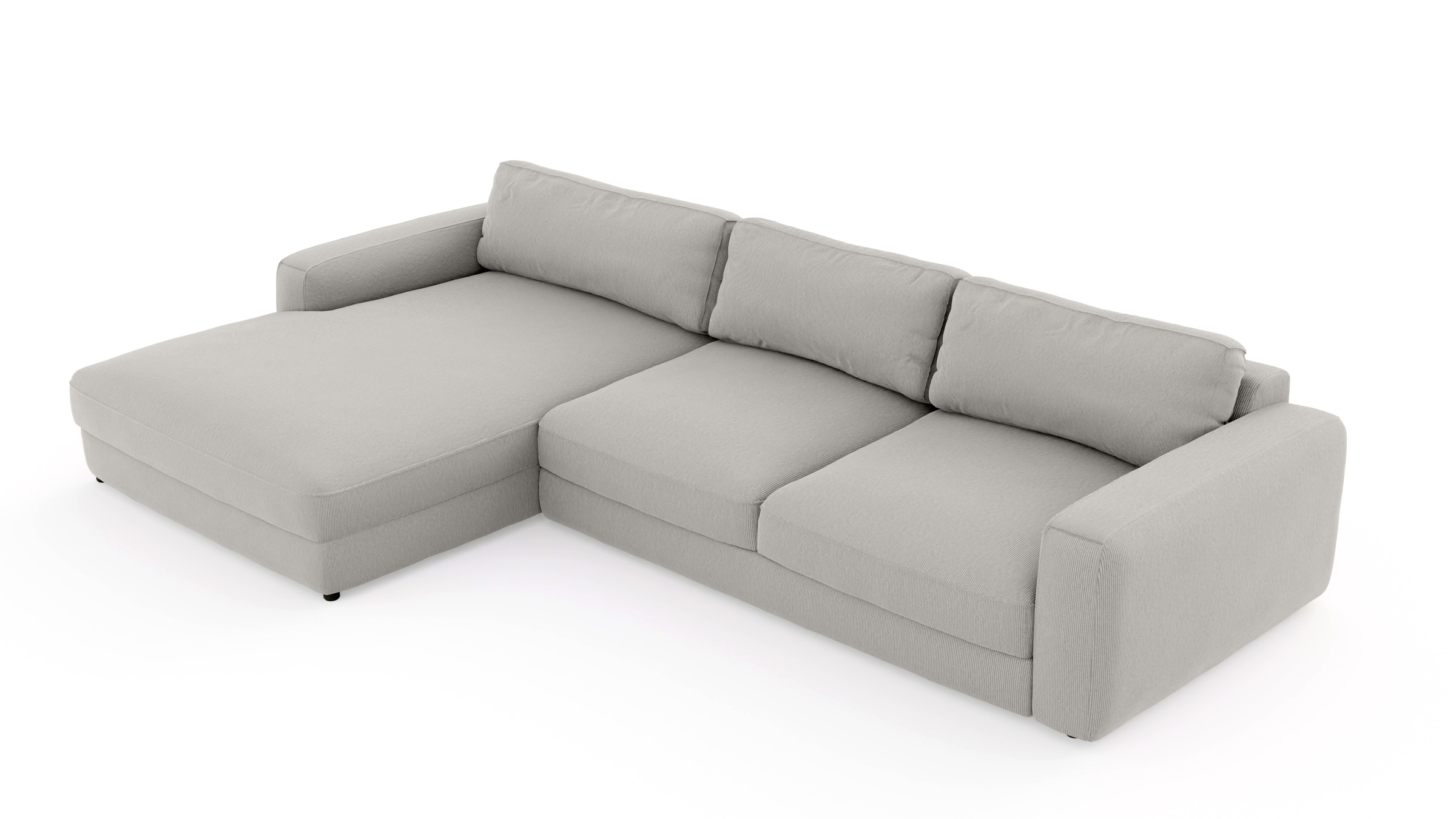 Places of Style Ecksofa »Bloomfield, L-Form«, extra tiefe Sitzfläche, wahlweise mit Sitztiefenverstellung