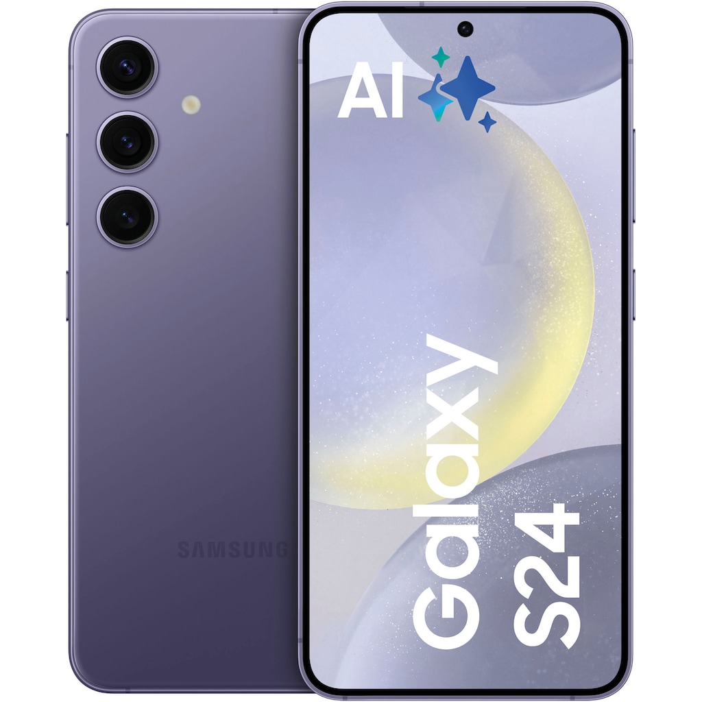 Samsung Smartphone »Galaxy S24 128GB«, Cobalt Violet, 15,64 cm/6,2 Zoll, 128 GB Speicherplatz, 50 MP Kamera, AI-Funktionen