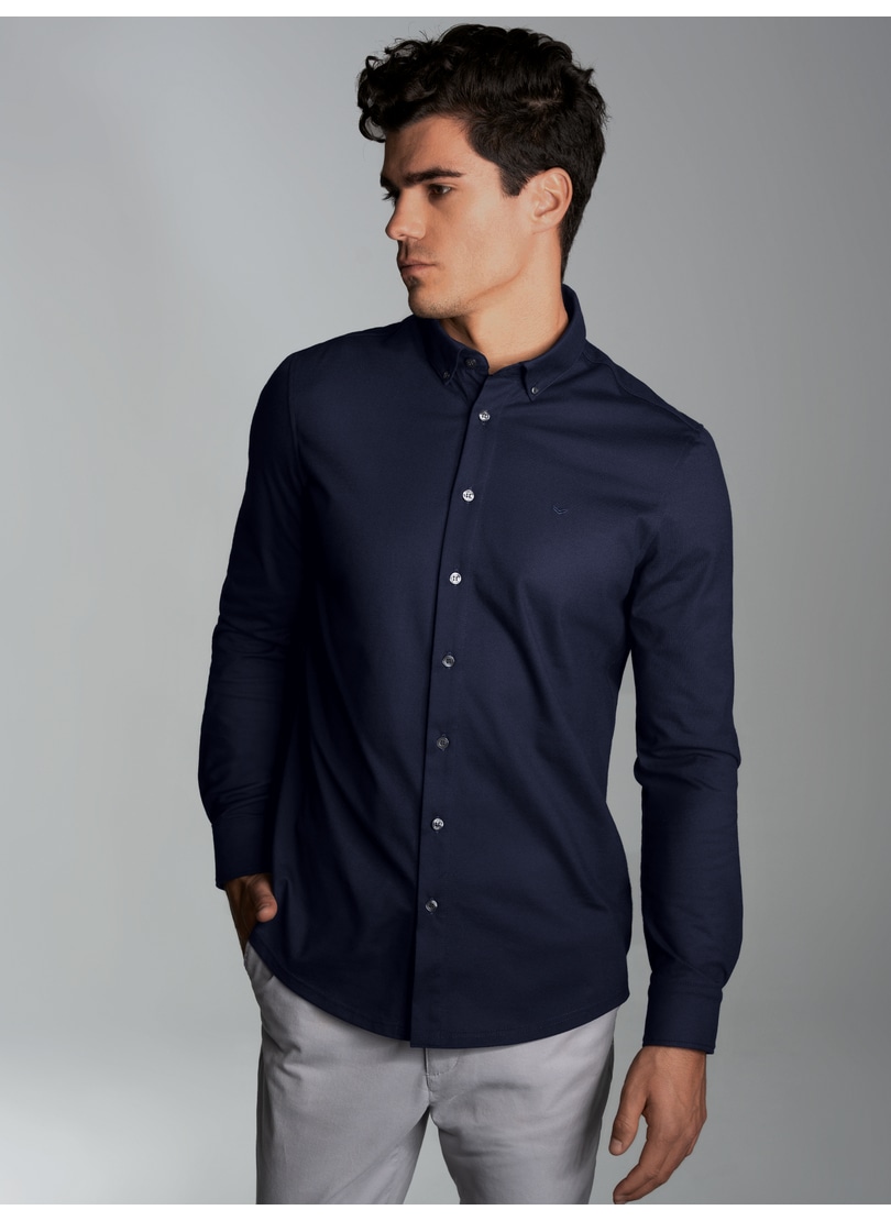 Trigema Poloshirt "TRIGEMA Business-Hemd aus DELUXE-Single-Jersey" 1 Stk. t günstig online kaufen
