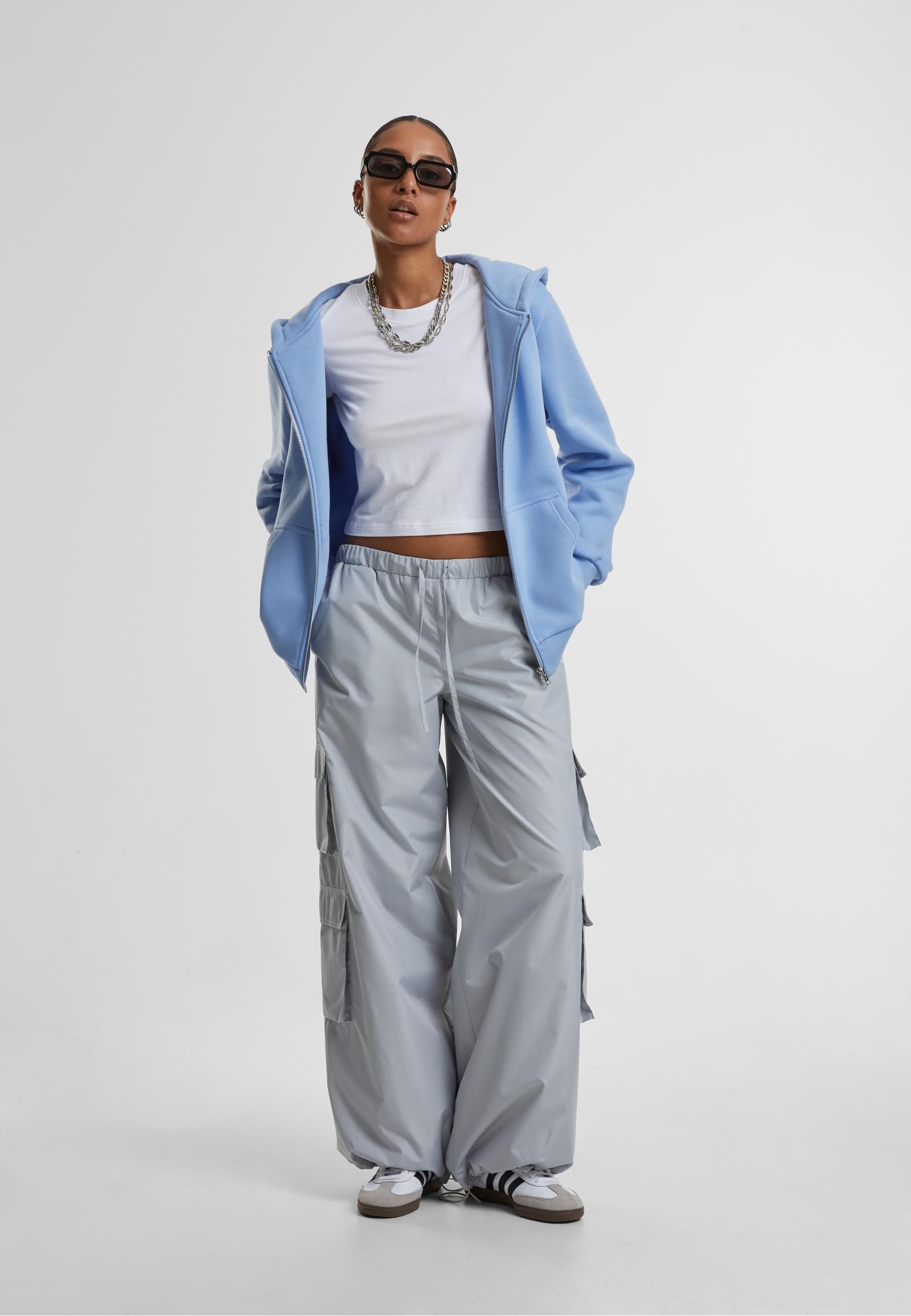 URBAN CLASSICS Cardigan »Urban Classics Ladies Fluffy Zip Cardigan«