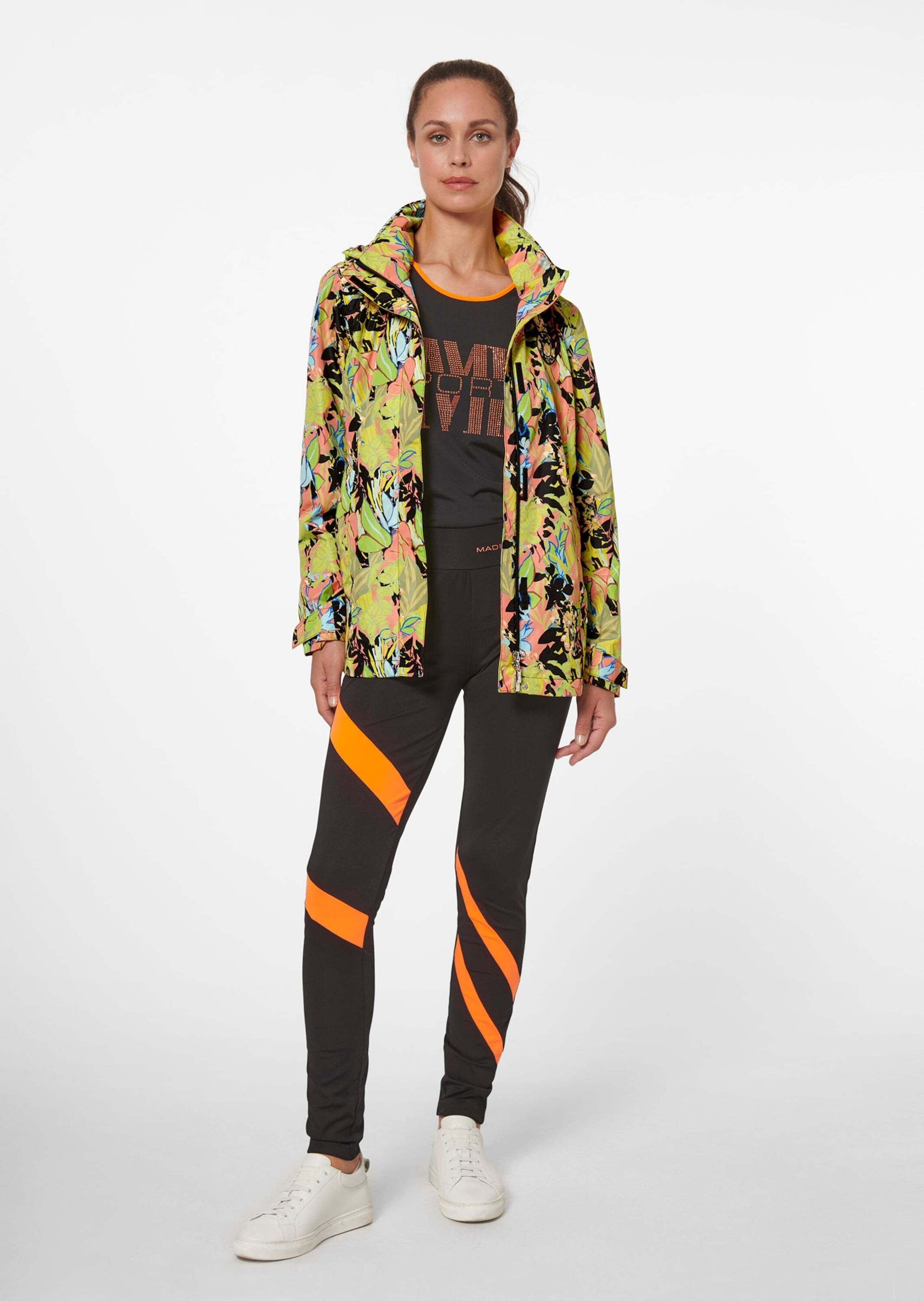 MADELEINE Outdoorjacke »Jacke Bedruckte Outdoorjacke mit Kapuze«