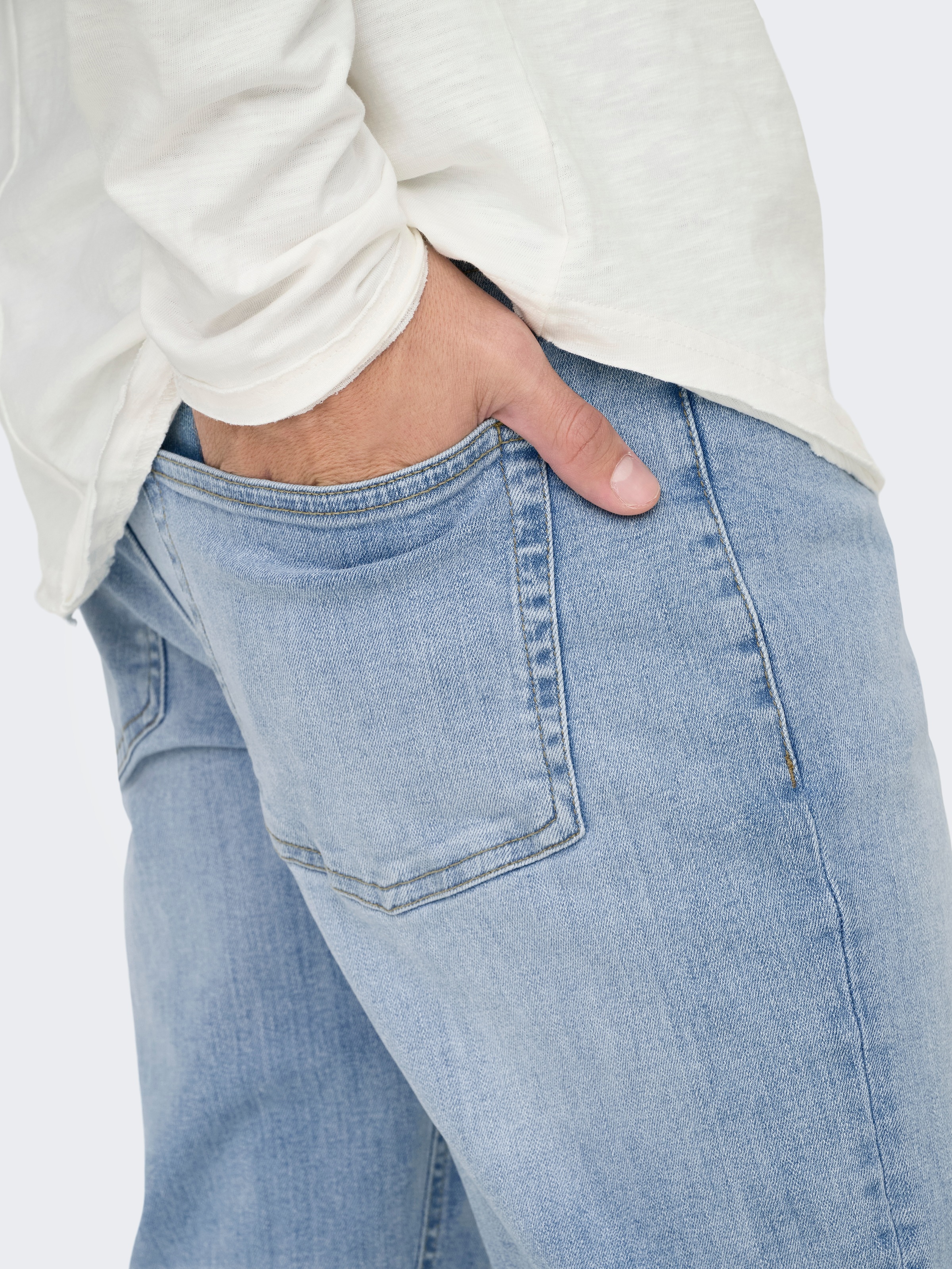 ONLY & SONS Regular-fit-Jeans "ONSWEFT REG. BOX AZG DNM MU OTL" günstig online kaufen