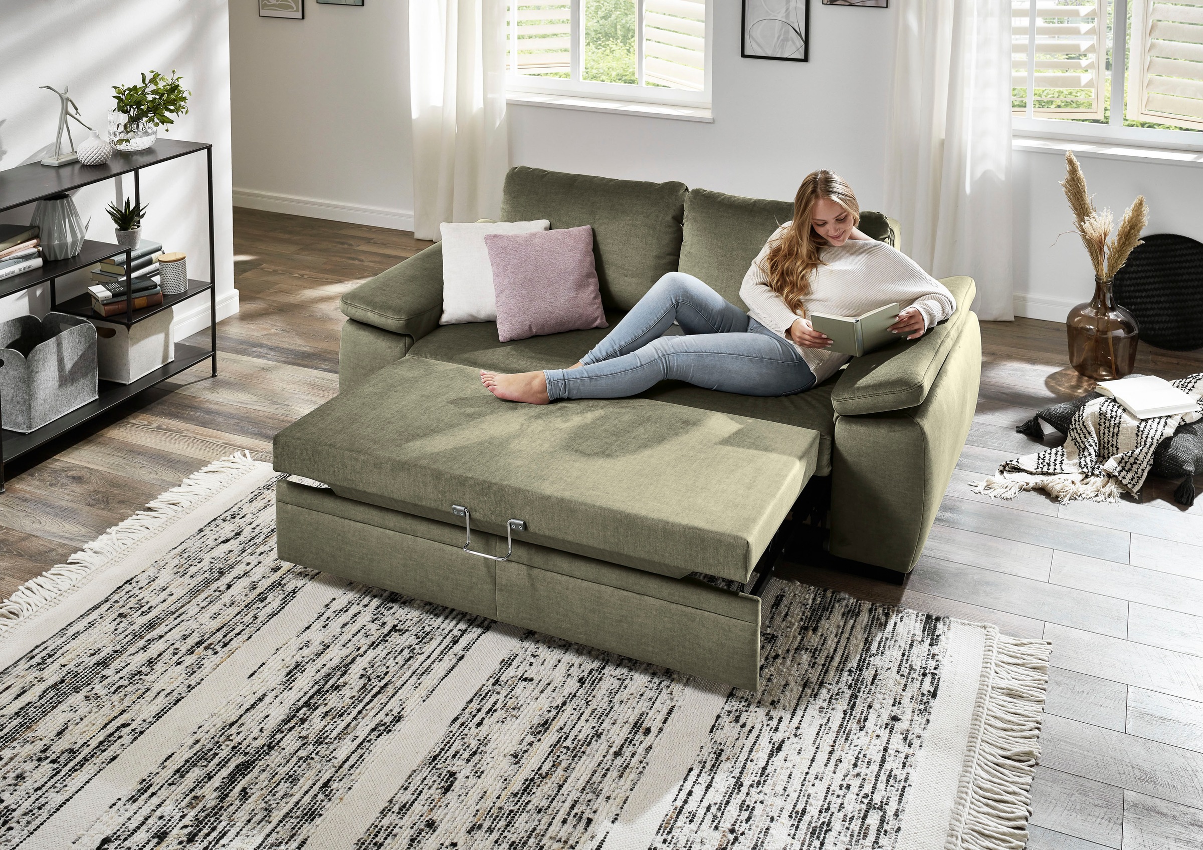 Die PlanBar Schlafsofa »MP-PD19021«, mit Längsschläferfunktion 140x210 cm