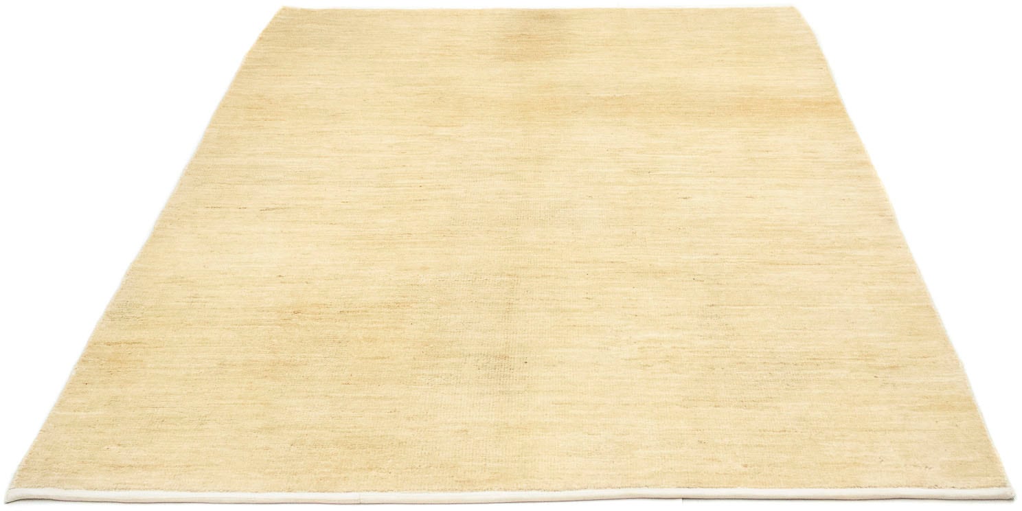 morgenland Wollteppich »Gabbeh Teppich handgeknüpft weiß«, rechteckig, handgeknüpft