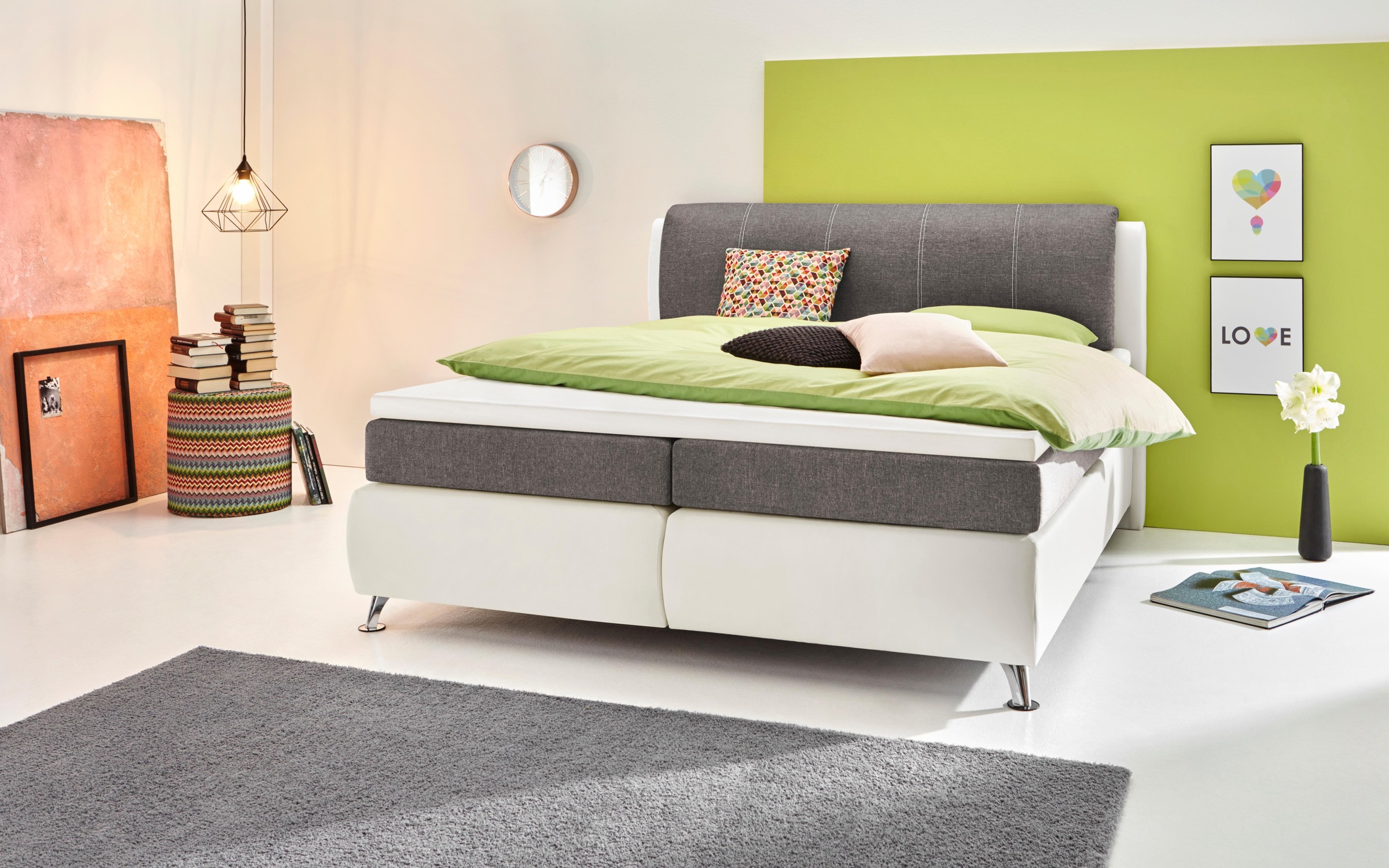 hapo Boxspringbett mit Feingewebeelementen online kaufen