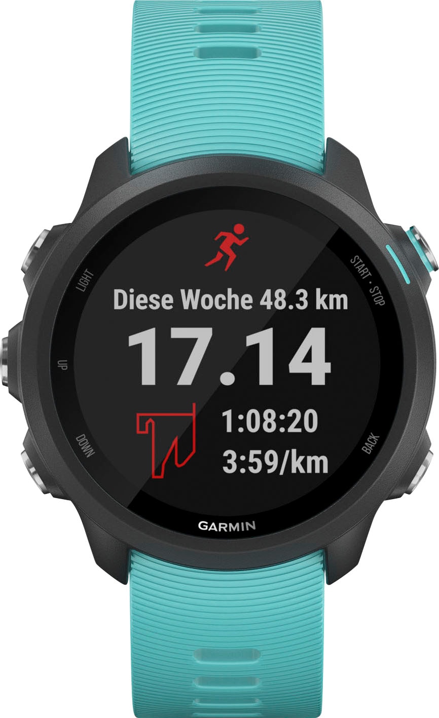 Garmin Smartwatch »FORERUNNER 245 MUSIC«, (Garmin GPS-Laufuhr mit Musikplayer)