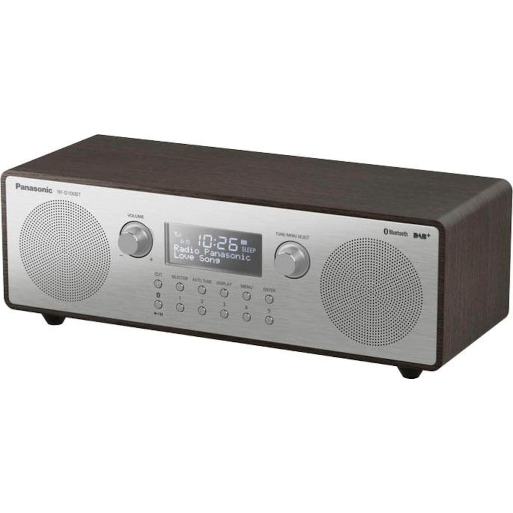 Panasonic Radio »RF-D100BTEGT«, (Bluetooth Digitalradio (DAB+)-FM-Tuner mit RDS 10 W)