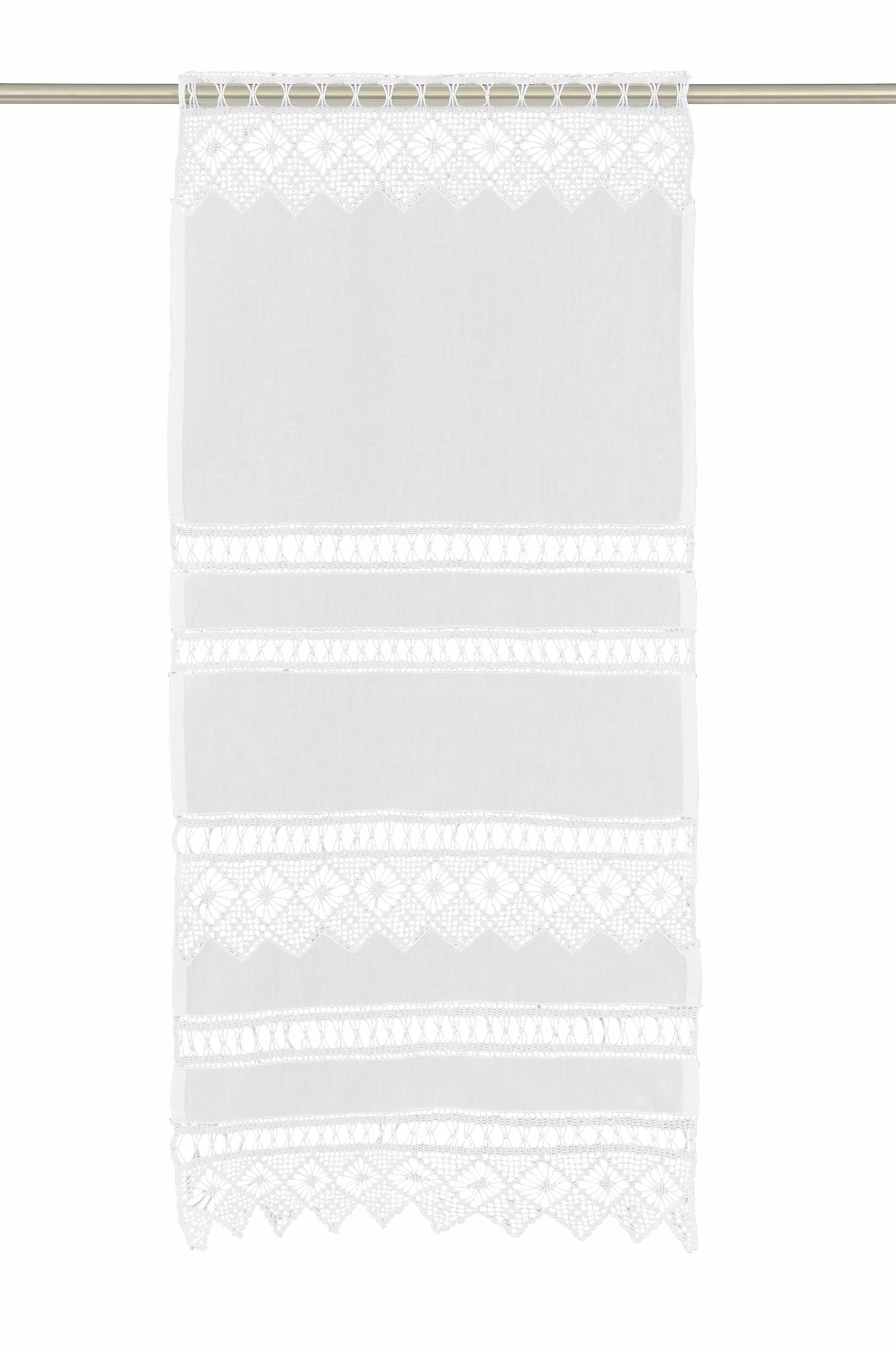 HOSSNER - ART OF HOME DECO Scheibengardine "Spitzingsee" Stangendurchzug 1 günstig online kaufen