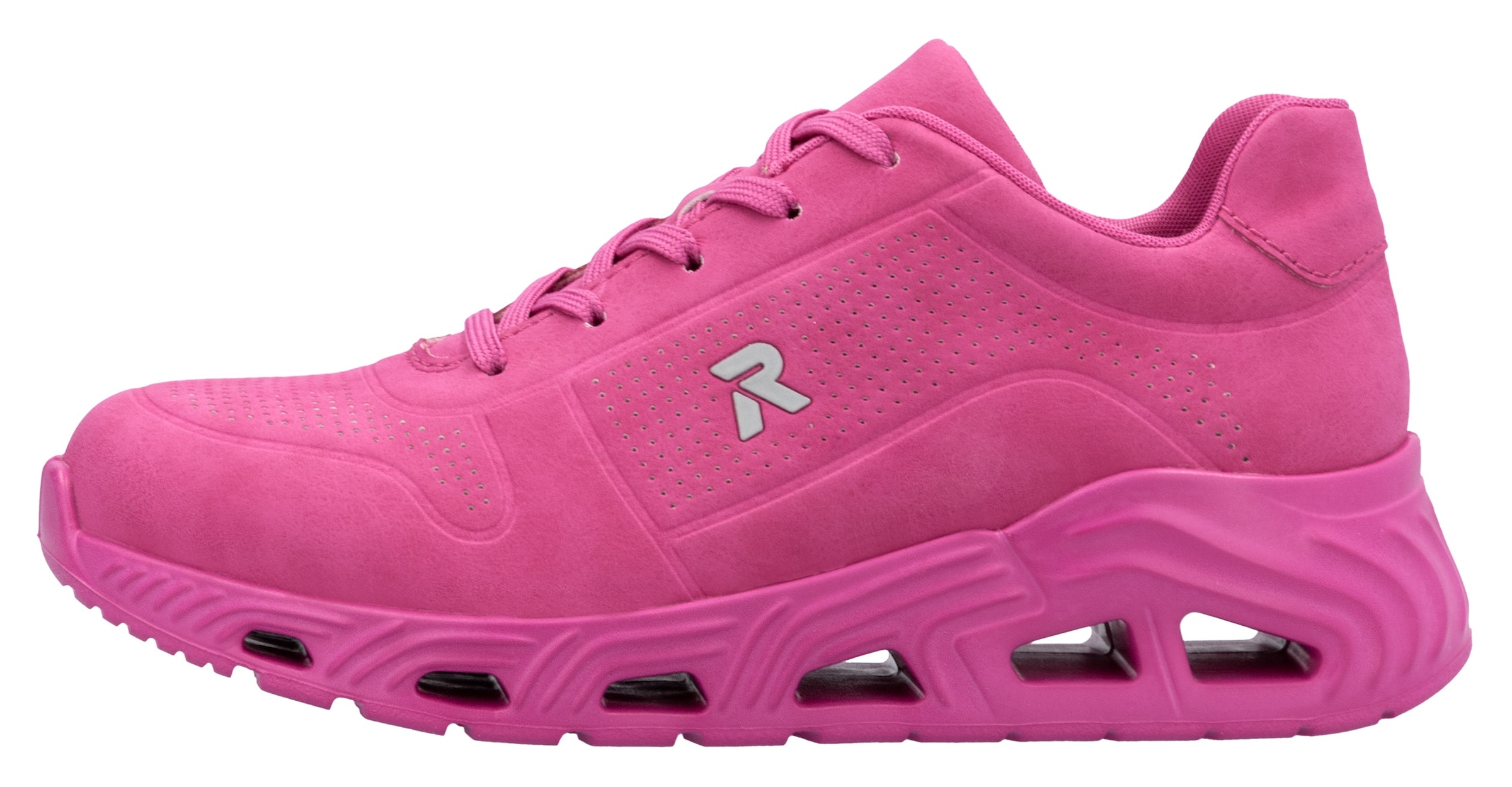 RIEKER Sport Keilsneaker »Dakota«, Schnürschuh, Halbschuh, Freizeitschuh in veganer Verarbeitung