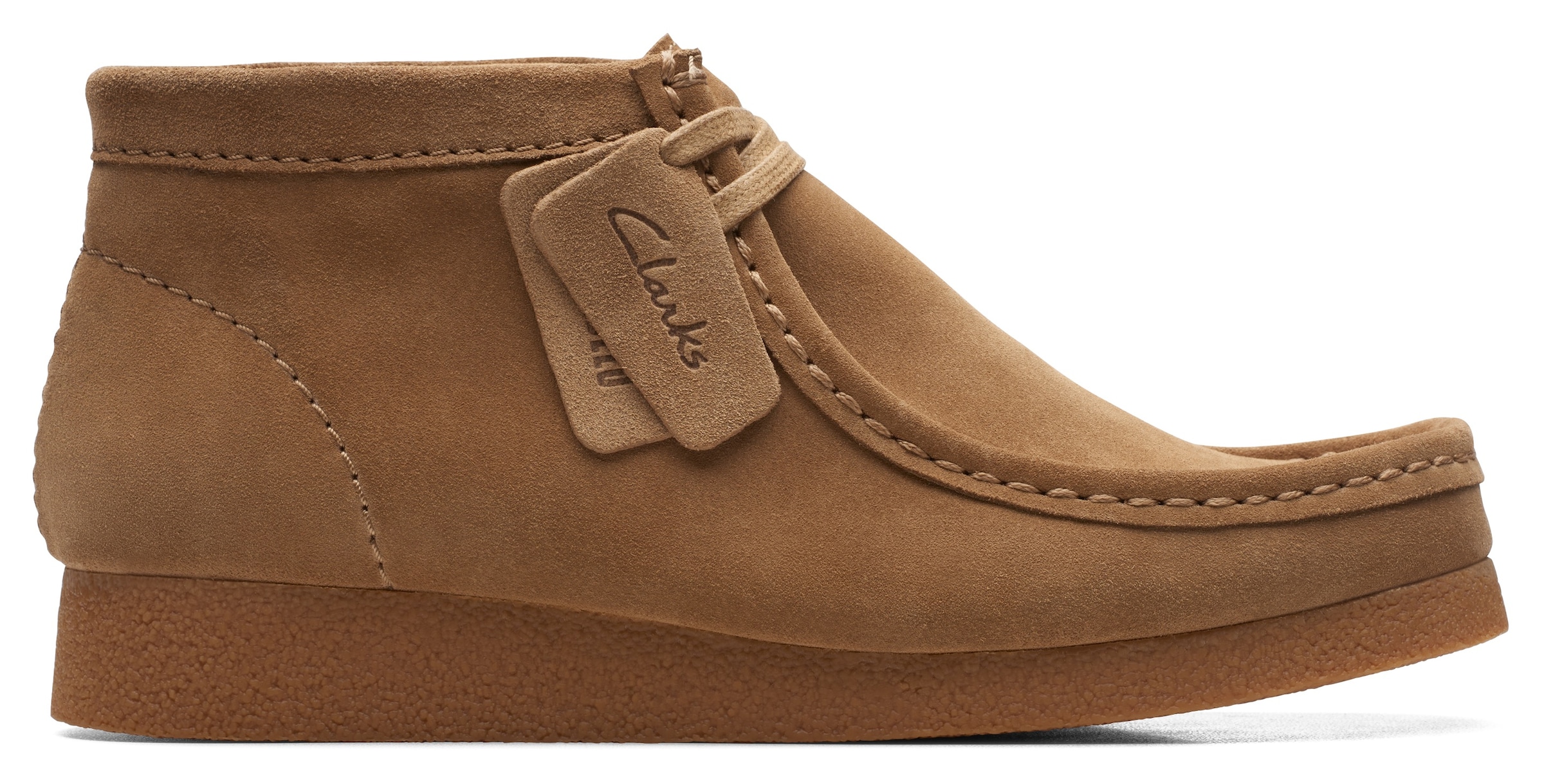 Clarks Schnürboots »Wallabee«, Desert Boots, High Top Sneaker mit Wechselfußbett