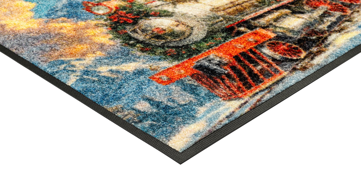 wash+dry by Kleen-Tex Fußmatte »Snow Express« rechteckig 7 mm Höhe waschbar und trocknergeeignet