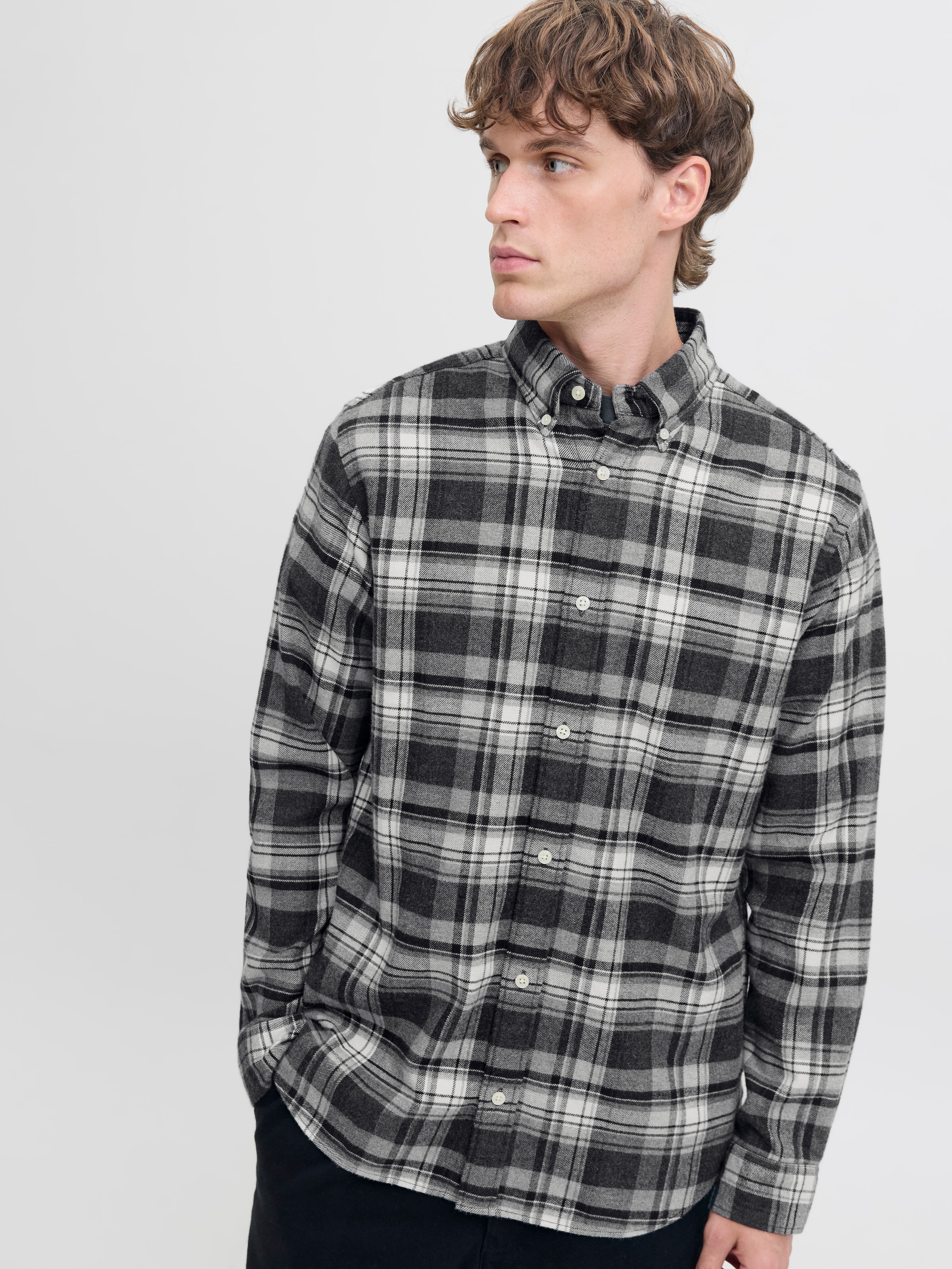 Jack & Jones Langarmhemd »JPRBLUBARKLEY FLANNEL X-MAS L/S SHIRT CH«