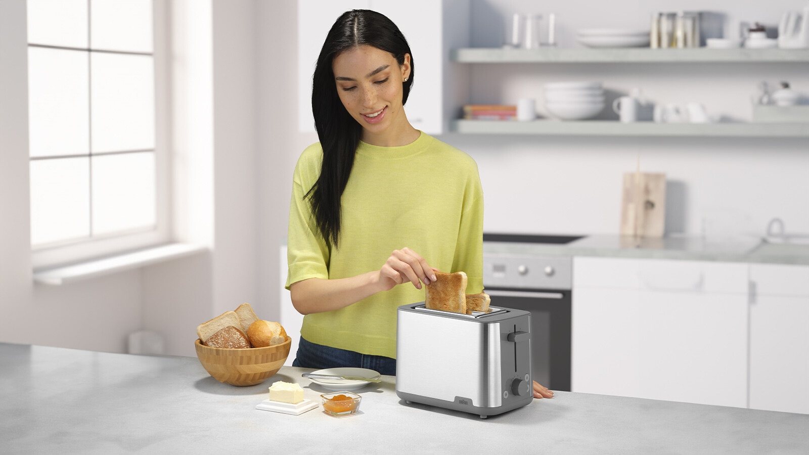 Braun Toaster »HT1510GY HT1510GY«, 900 W