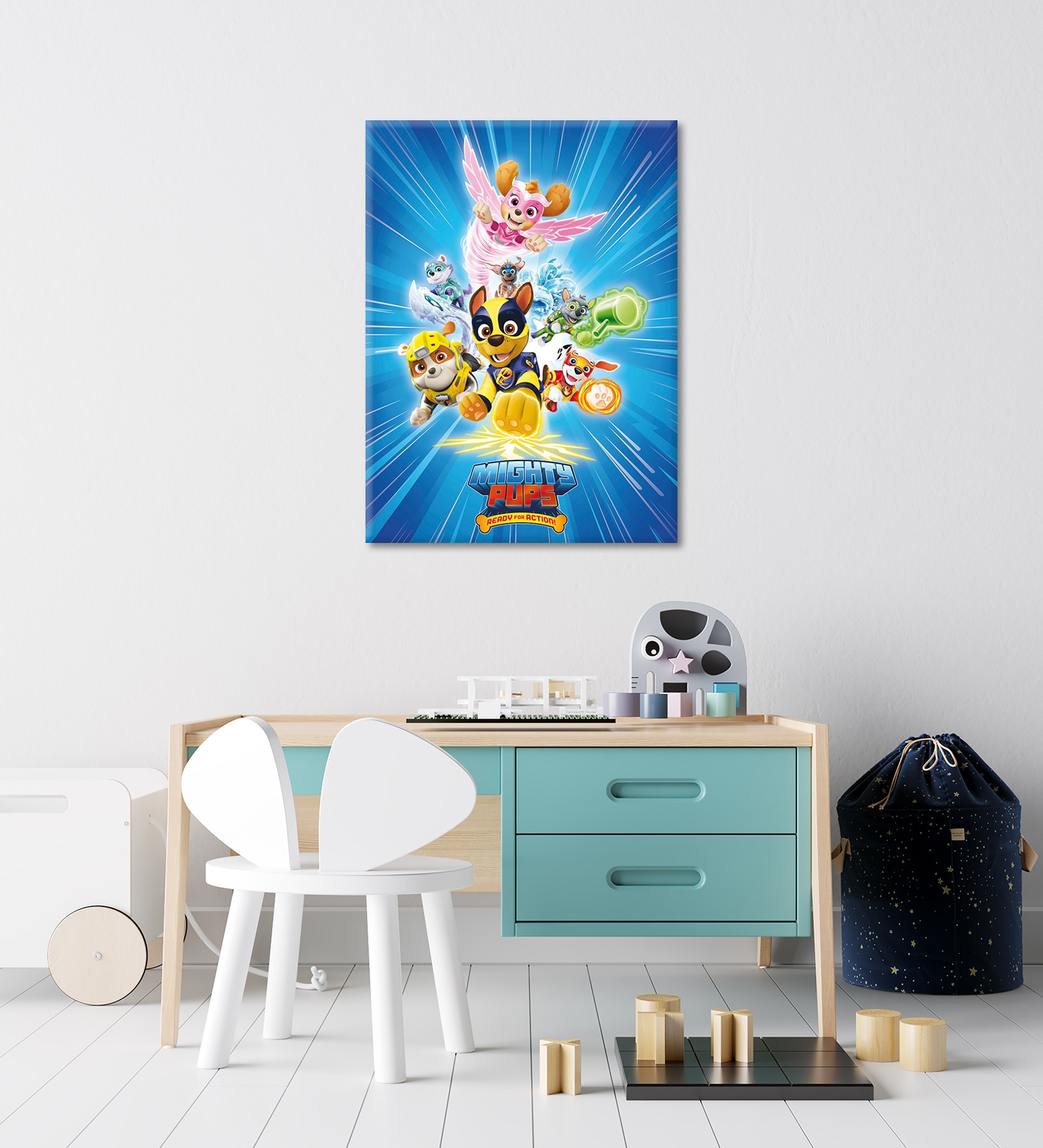 Bönninghoff Leinwandbild »Wandbild MIGHTY PUPS PAW PATROL 46x61 cm – Leinwandbild Keilrahmen« Hunde | Paw Patrol | Serien | Tiere 1 Stk. tlg. auf Keilrahmen gespannt