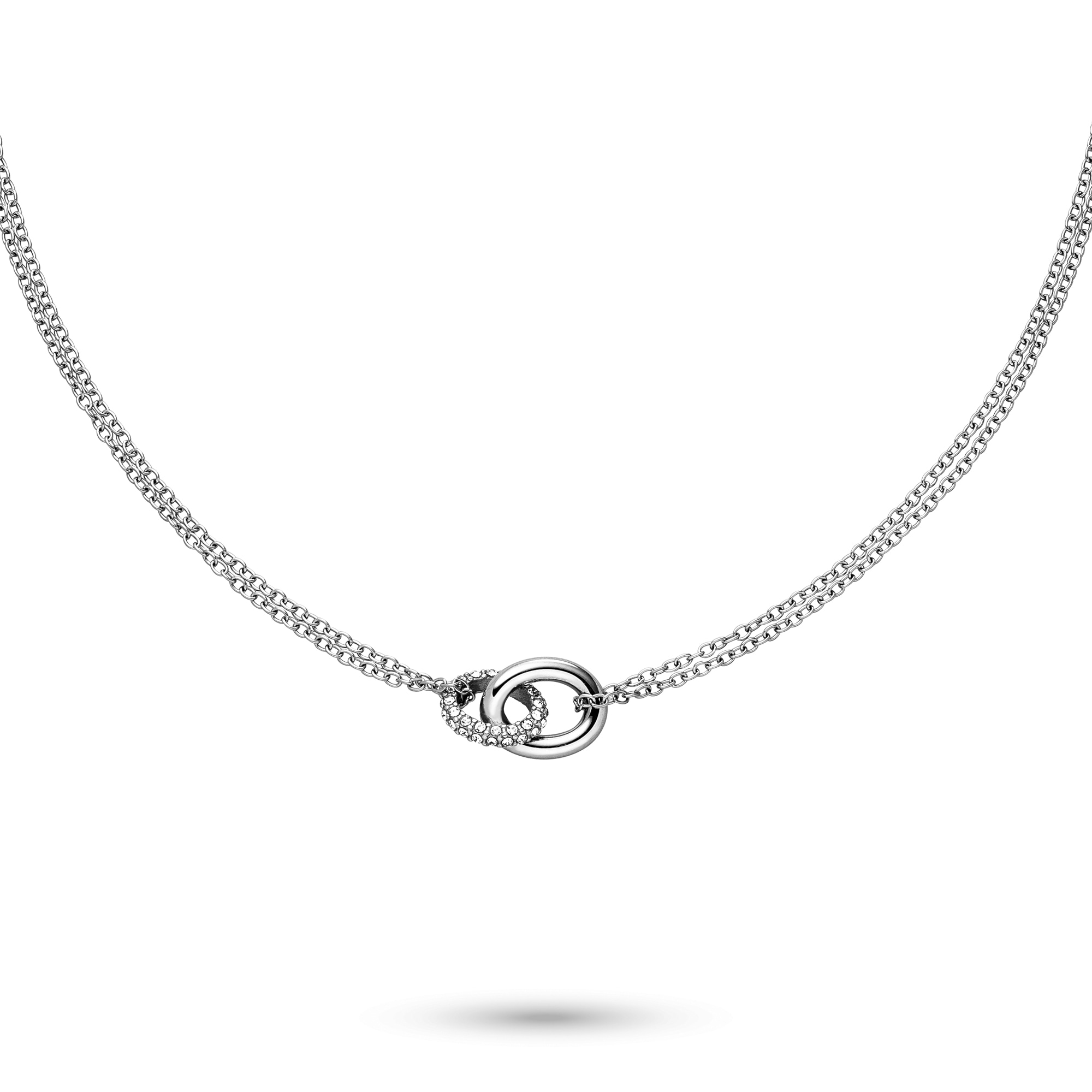 s.Oliver Kette mit Anhänger »Schmuck Geschenk Edelstahl Halskette The Daily Spark« mit Zirkonia (synth.)