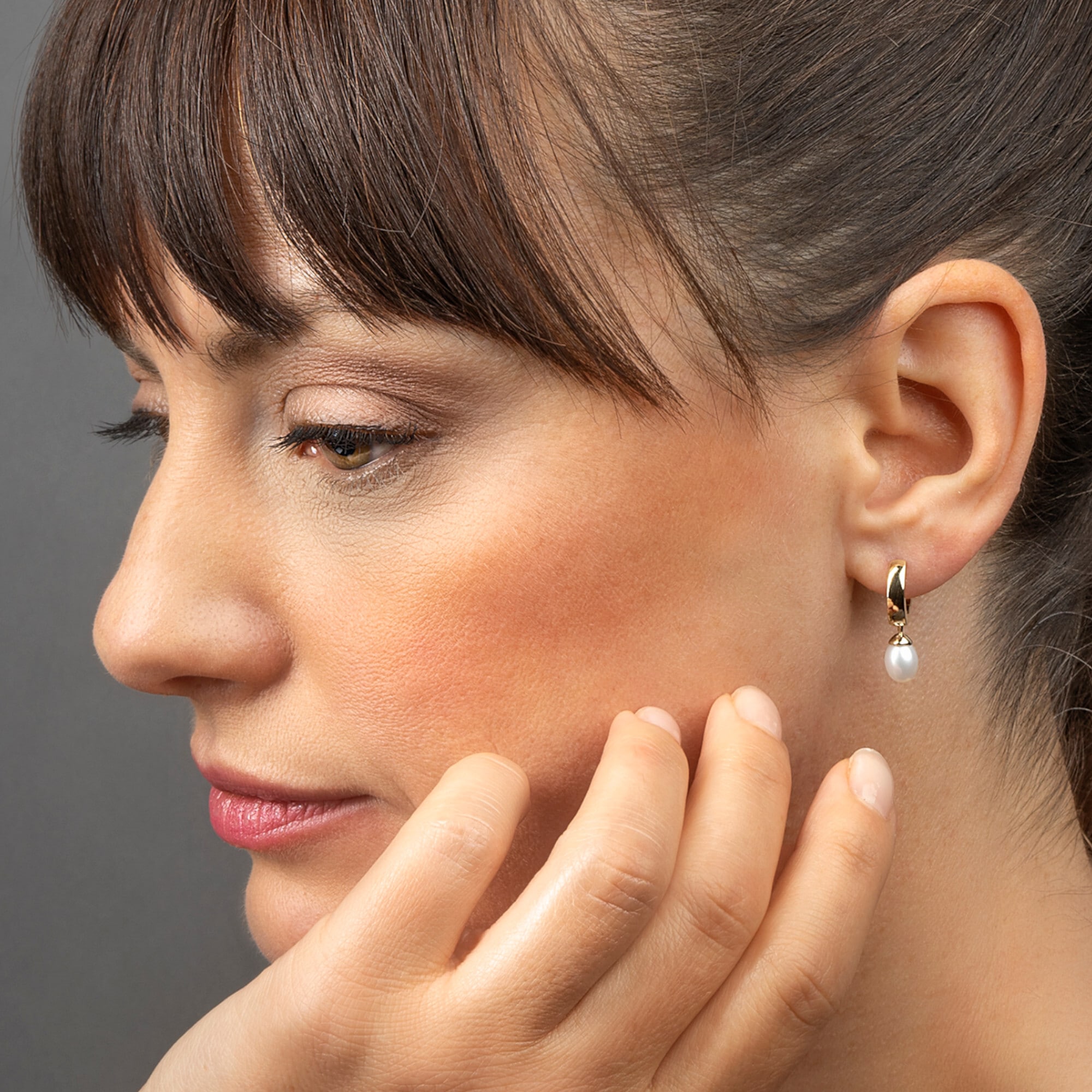 ONE ELEMENT Paar Creolen »Ohrringe Creolen aus 333 Gelbgold« Damen Gold Schmuck JW9948
