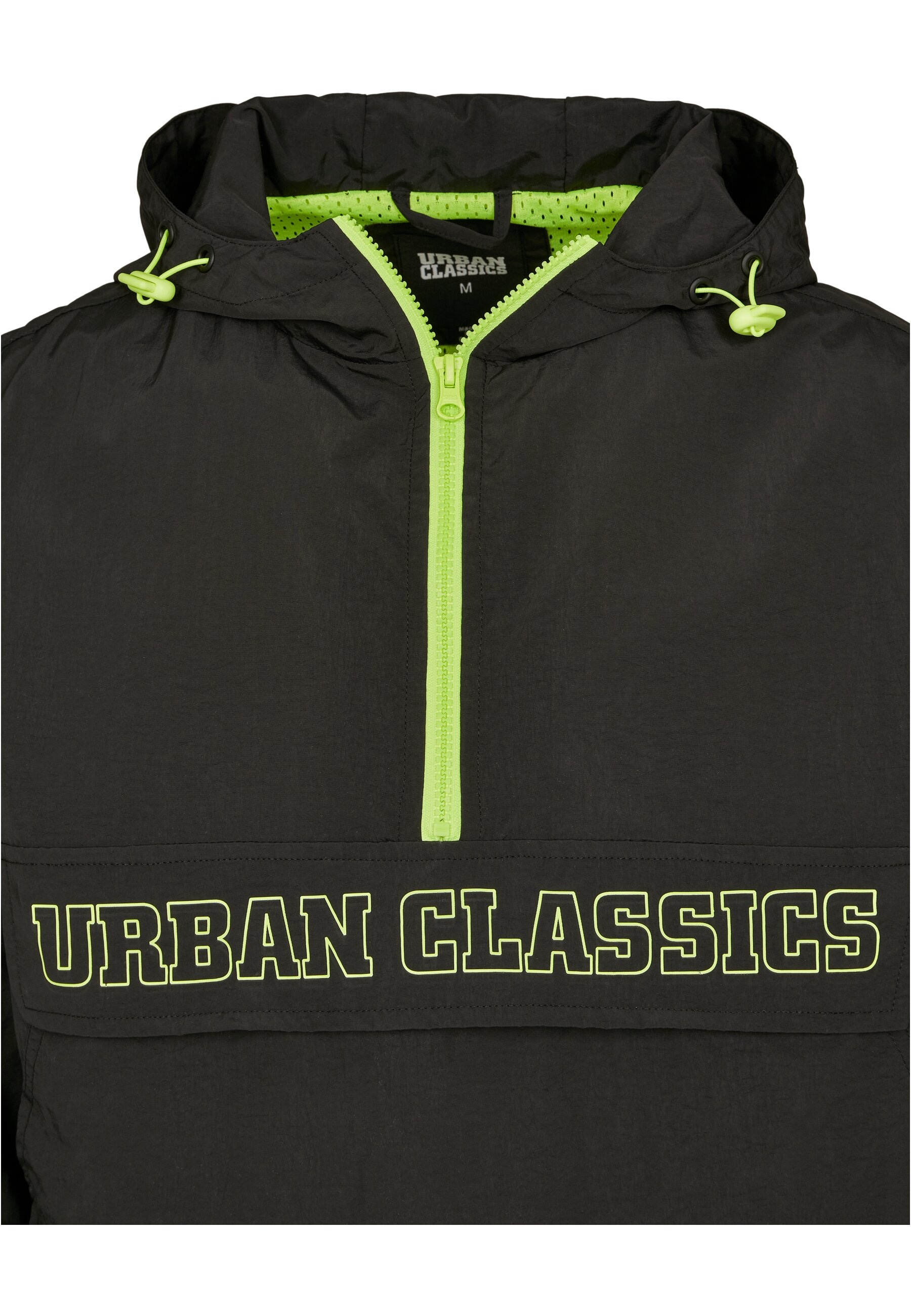 URBAN CLASSICS Anorak »Urban Classics Herren Contrast Pull Over Jacket«, (1 St.), mit Kapuze