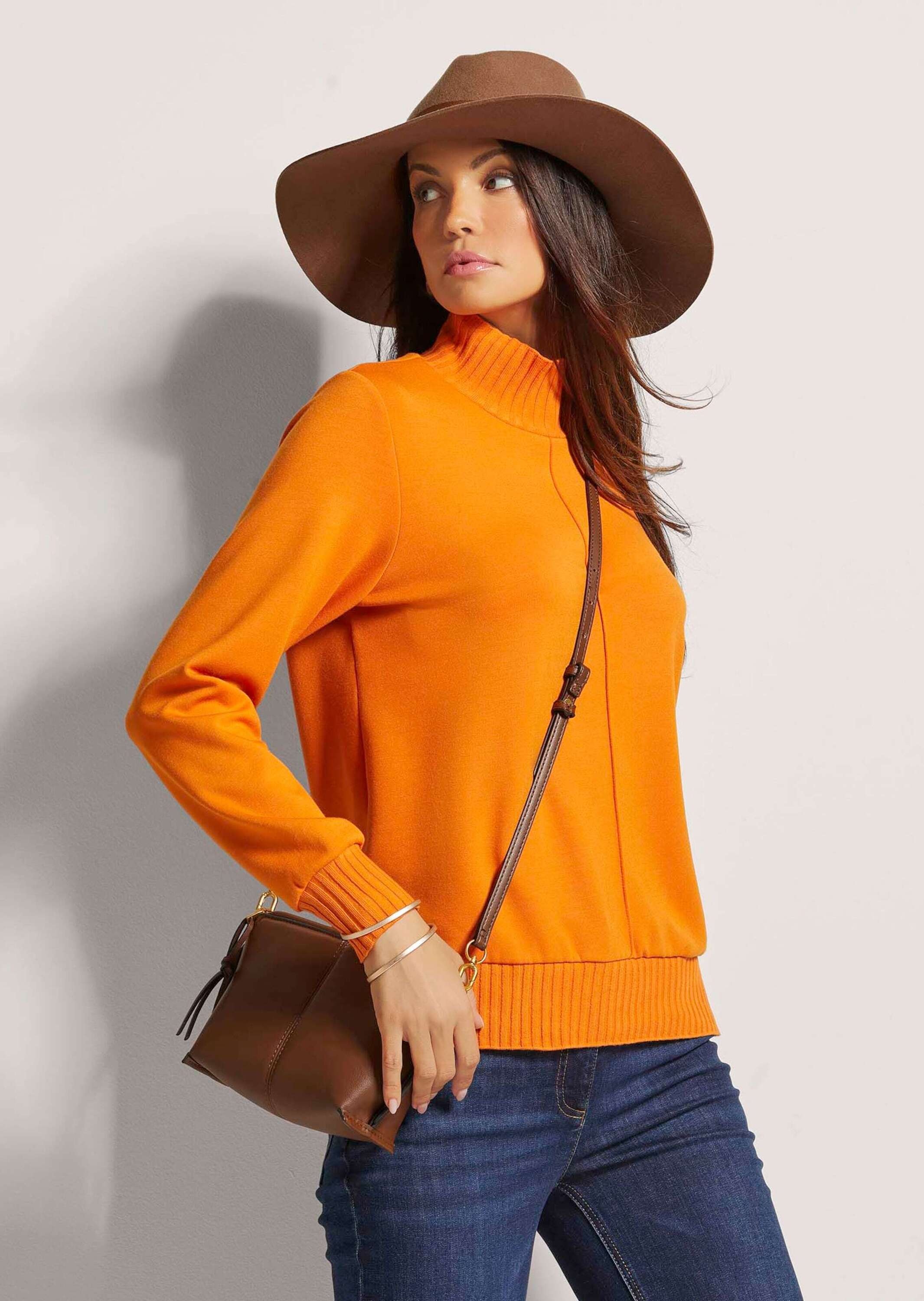 MADELEINE Langarmshirt »Sweatshirt Sweatshirt mit Rippenabschlüssen«