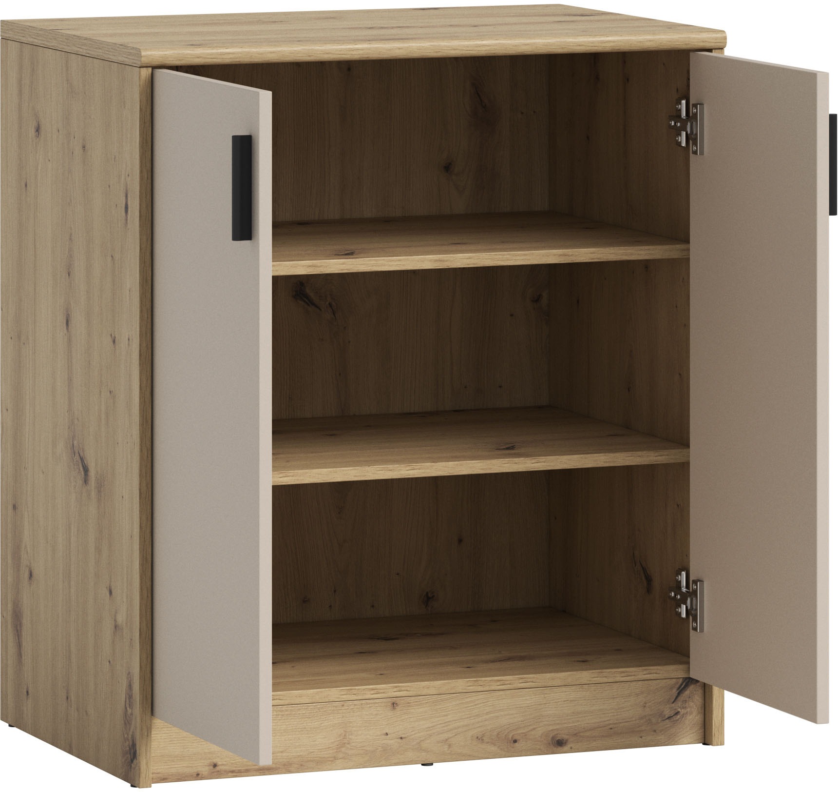 HBZ Sideboard »Nelly Kommode, BxHxT 74x86x50cm«, (1 St.), Breite 74cm, Einlegeböden verstellbar, foliert