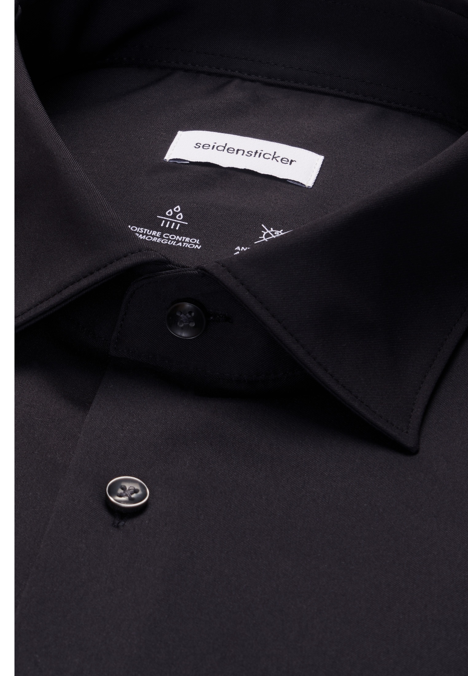 seidensticker Businesshemd »Schwarze Rose« Regular 1/1 Kentkragen Uni