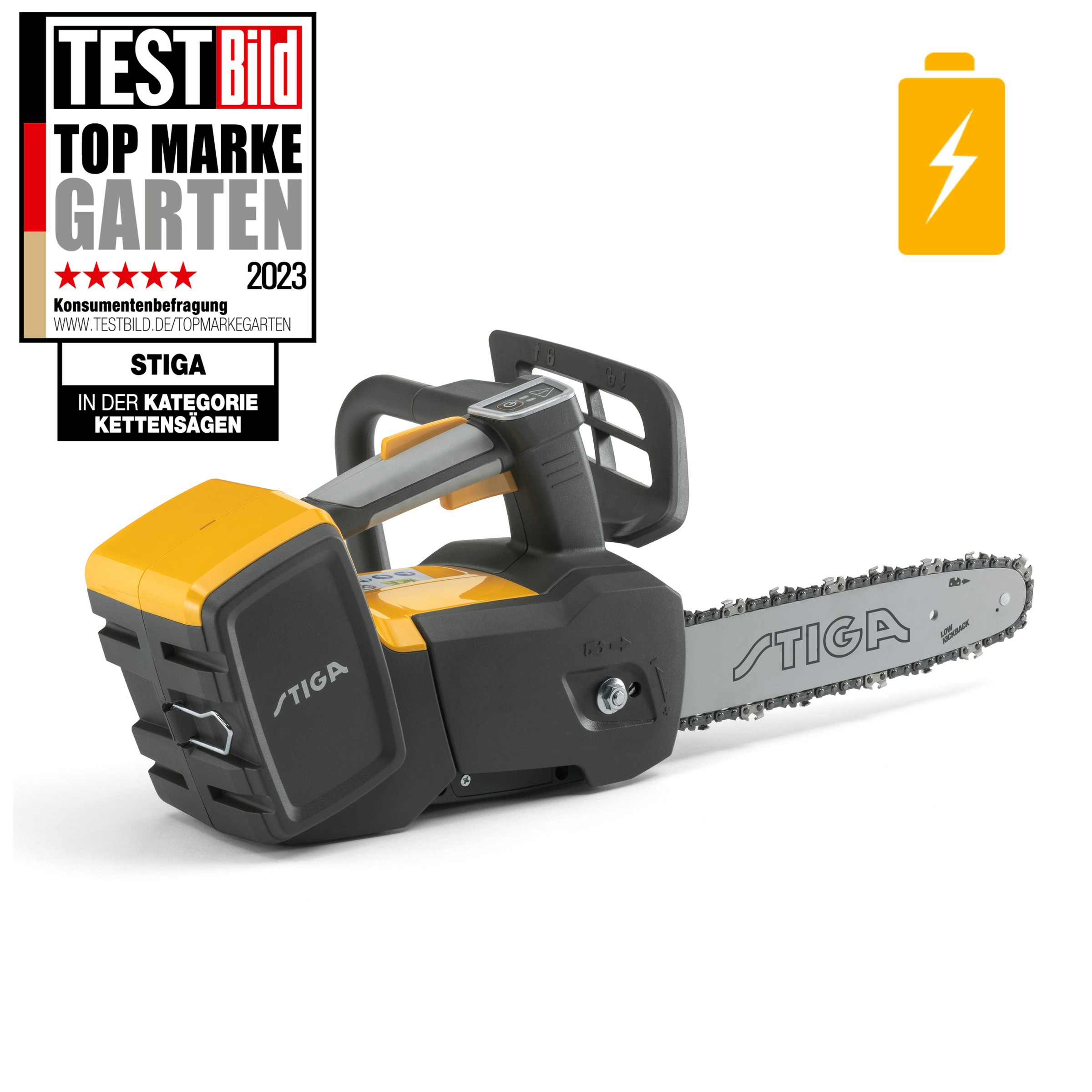 STIGA GARDEN Akku-Kettensäge »PR 700e - 12" Tophandle«, ohne Akku und Ladegerät