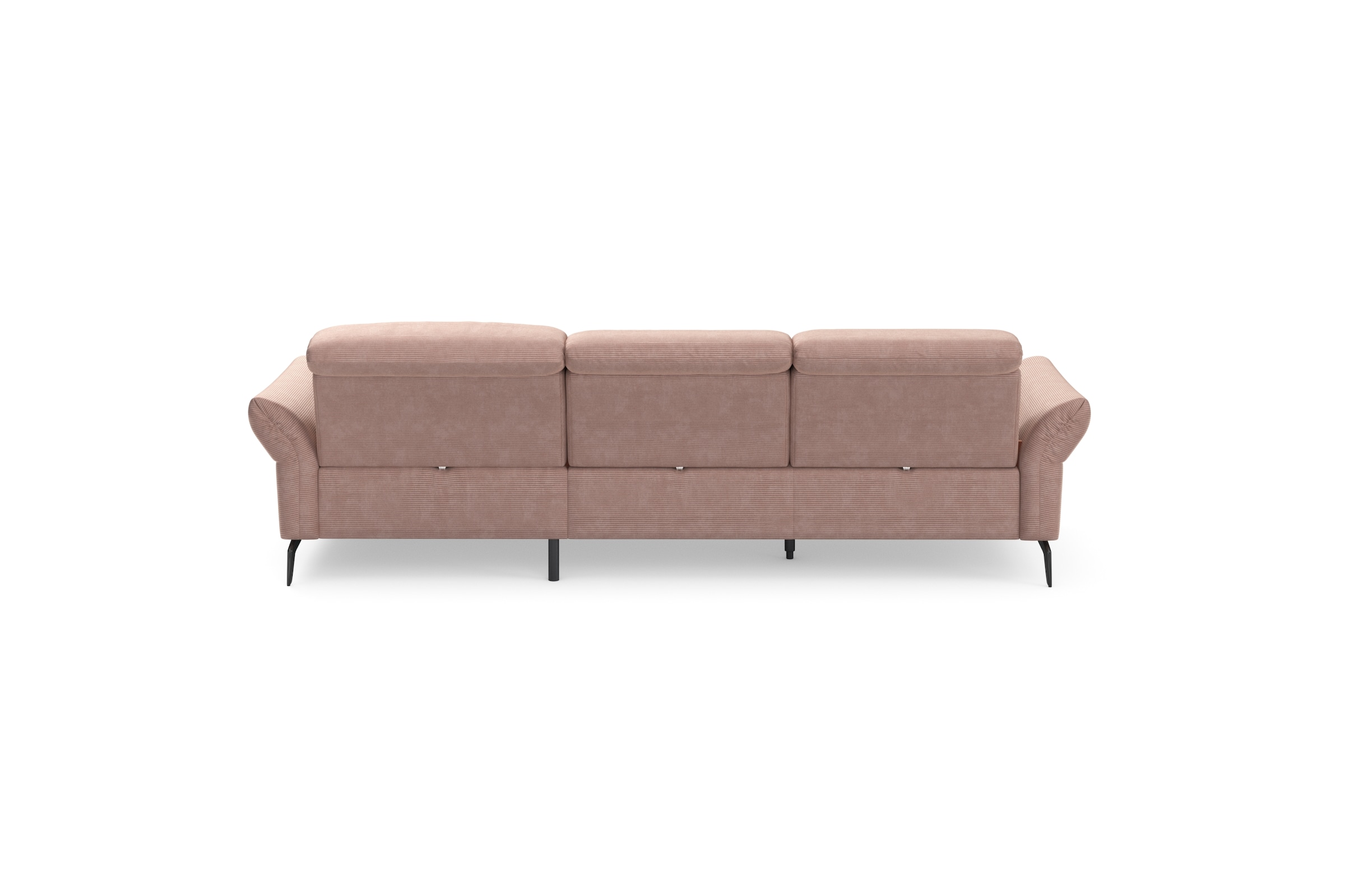Home affaire Ecksofa »Coco L-Form« Sitztiefen-, Arm- und Kopfteilverstellung, Cord-Bezug, Fußhöhe 15 cm
