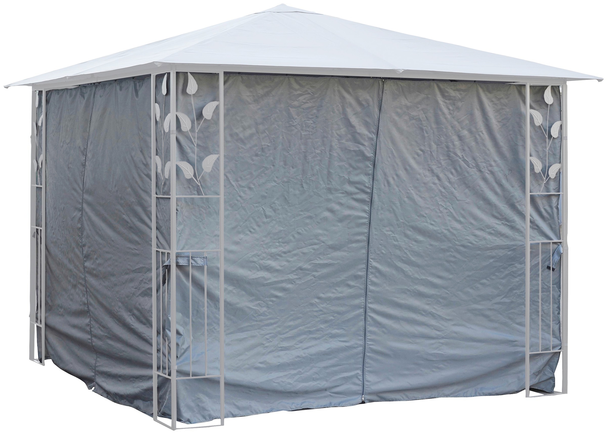 Konifera Gazebo Side Panel Gray Polyester 300x300cm 2