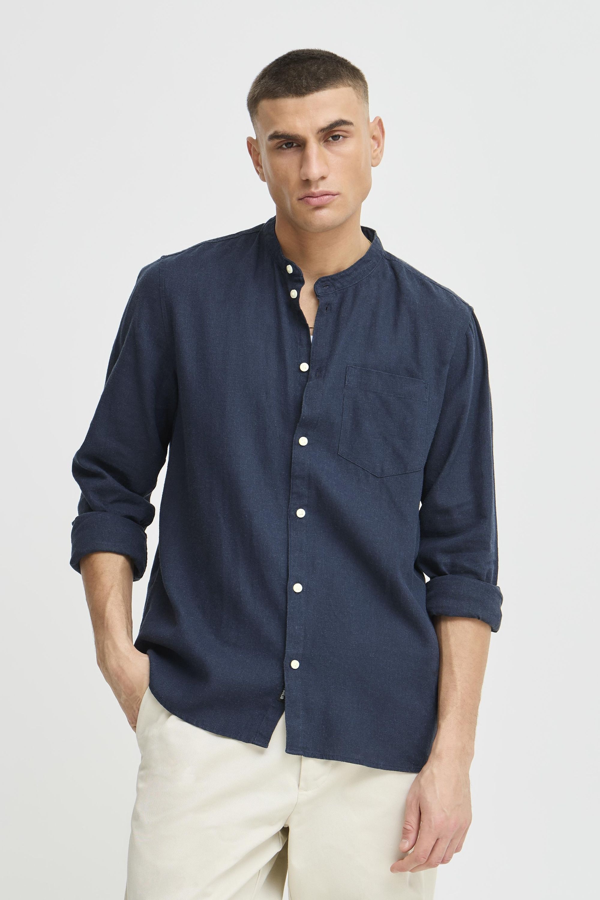 Thumbnail - Solid Langarmhemd "Langarmhemd SDALLAN CHINA SH"