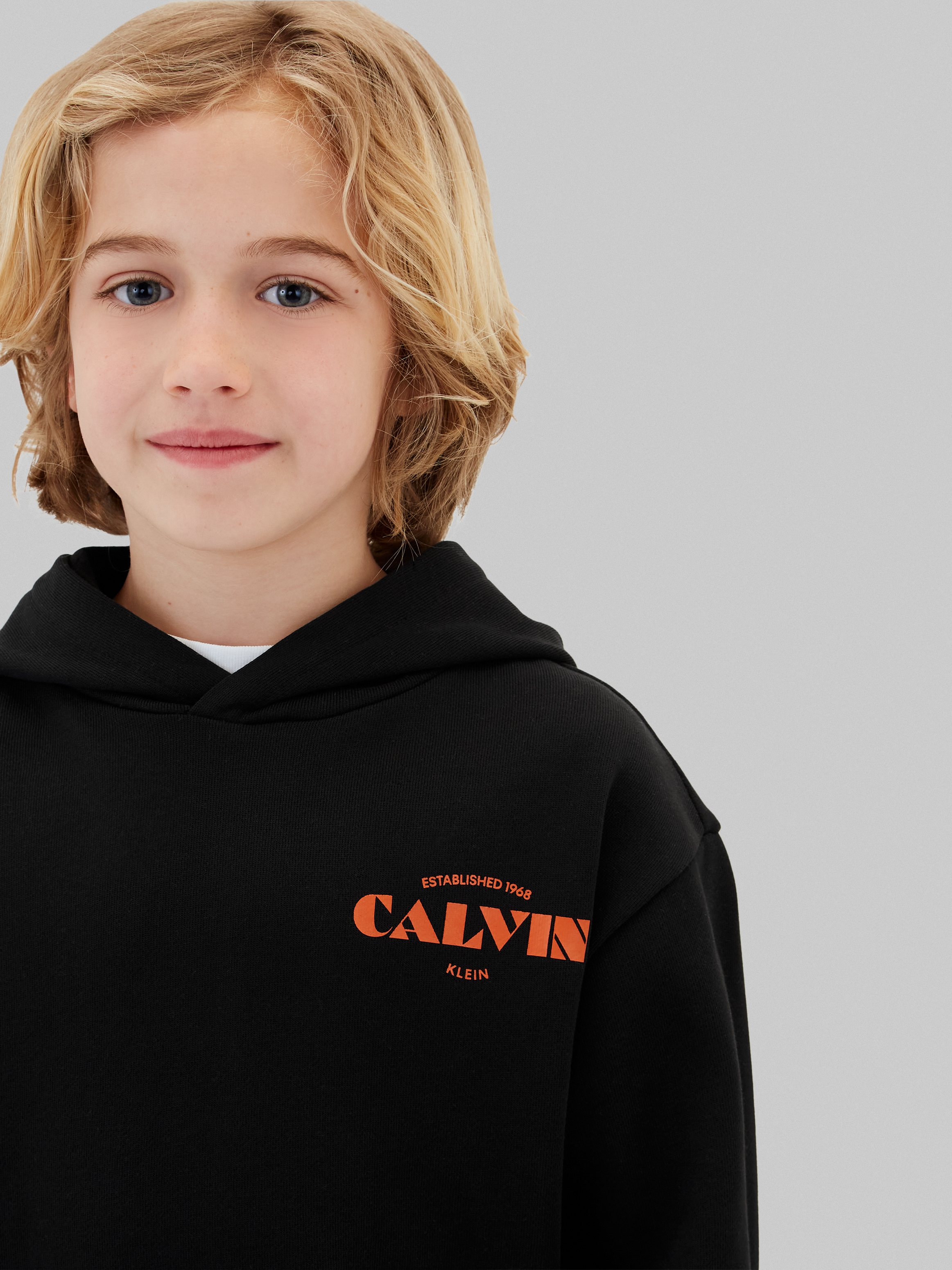 Calvin Klein Kapuzensweatshirt »CALVIN SMALL CHEST PRINT HOODIE«, Regular fit mit Kapuze
