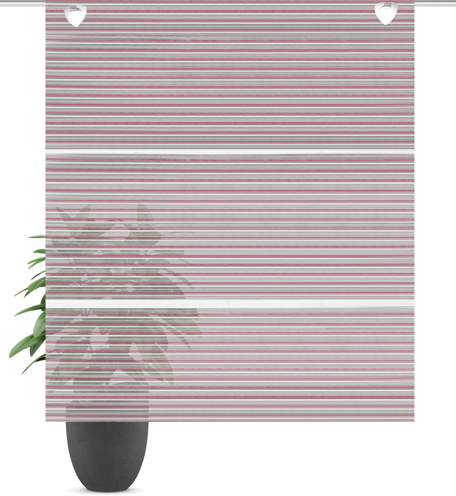 HOME WOHNIDEEN Raffrollo "JÖRG" mit Ösen ohne Bohren freihängend Magnetroll günstig online kaufen