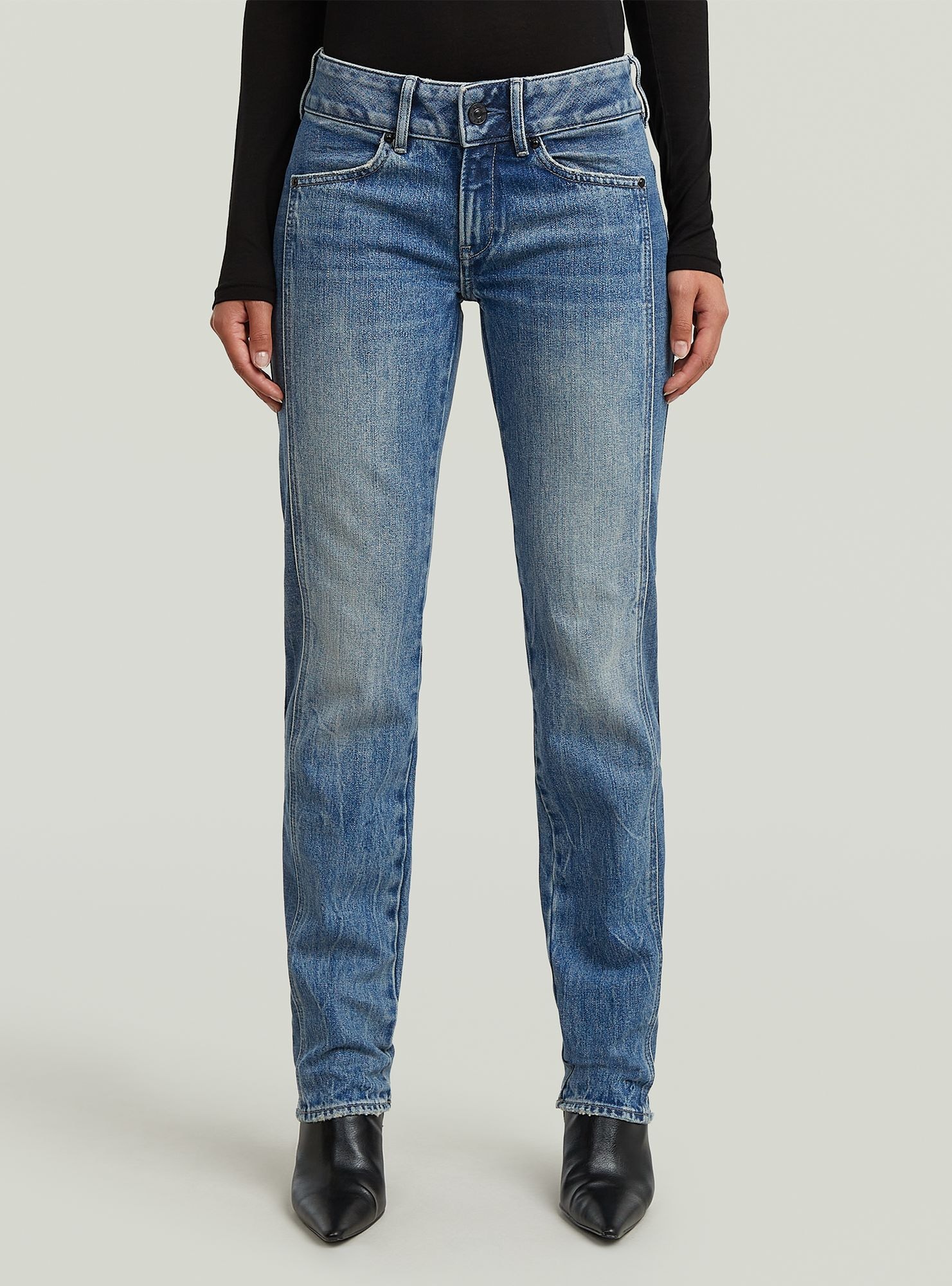 G-STAR 5-Pocket-Jeans »Midge Slim Straight PM Jeans«