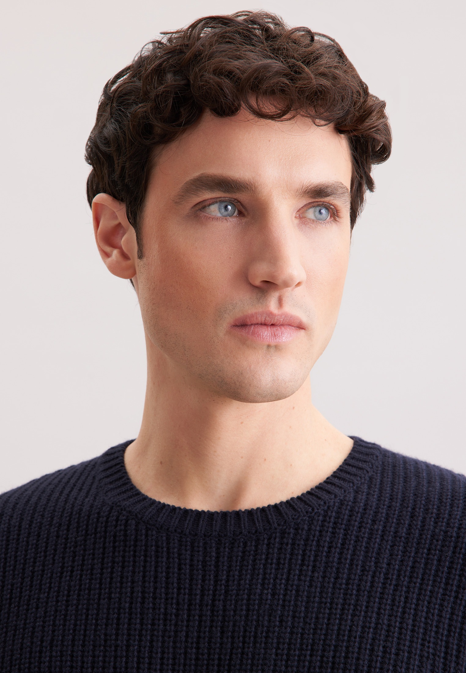 Thumbnail - seidensticker Strickpullover "Schwarze Rose" 1/1 Rundhals Uni