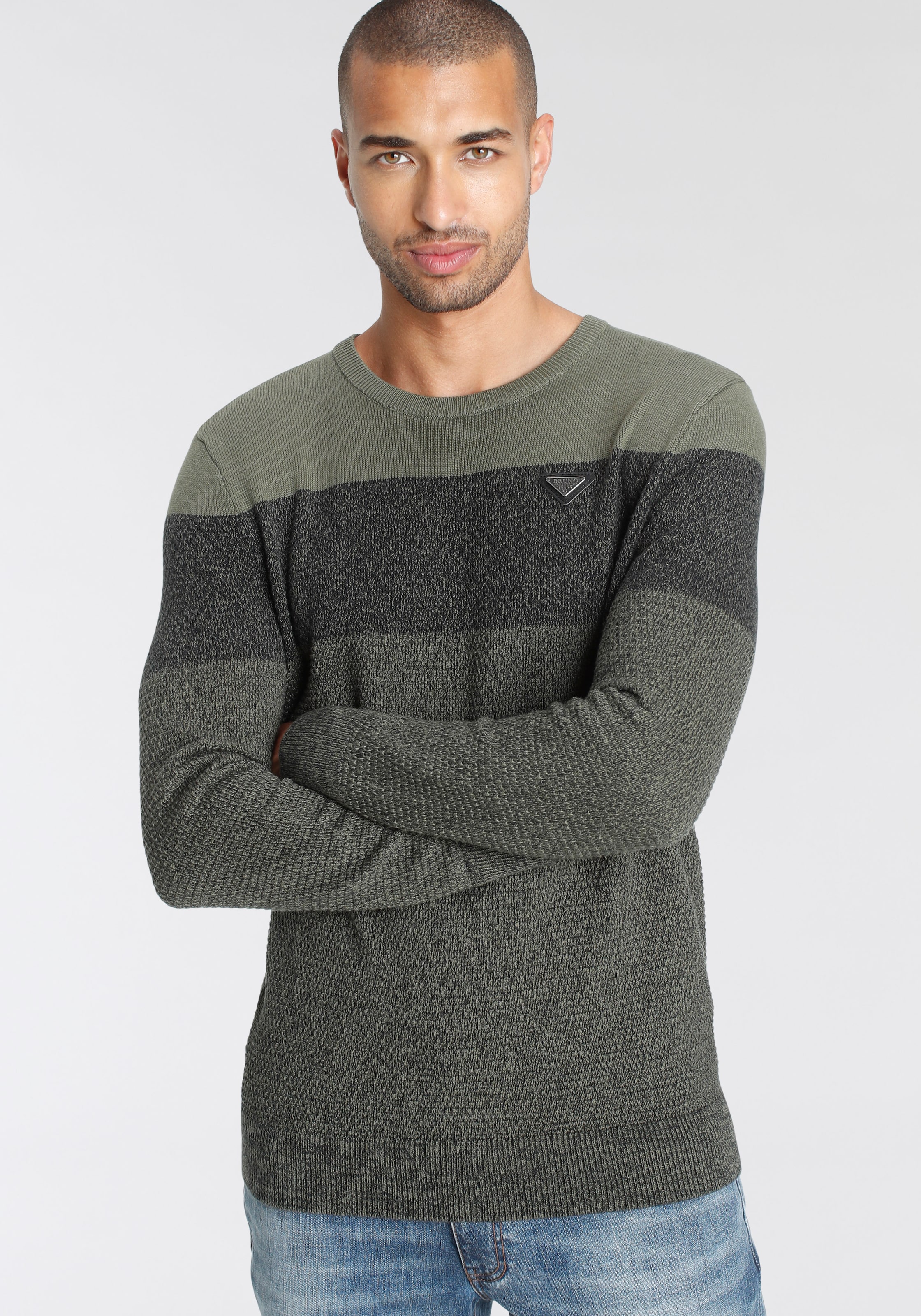 Bruno Banani Strickpullover, im modischem Look