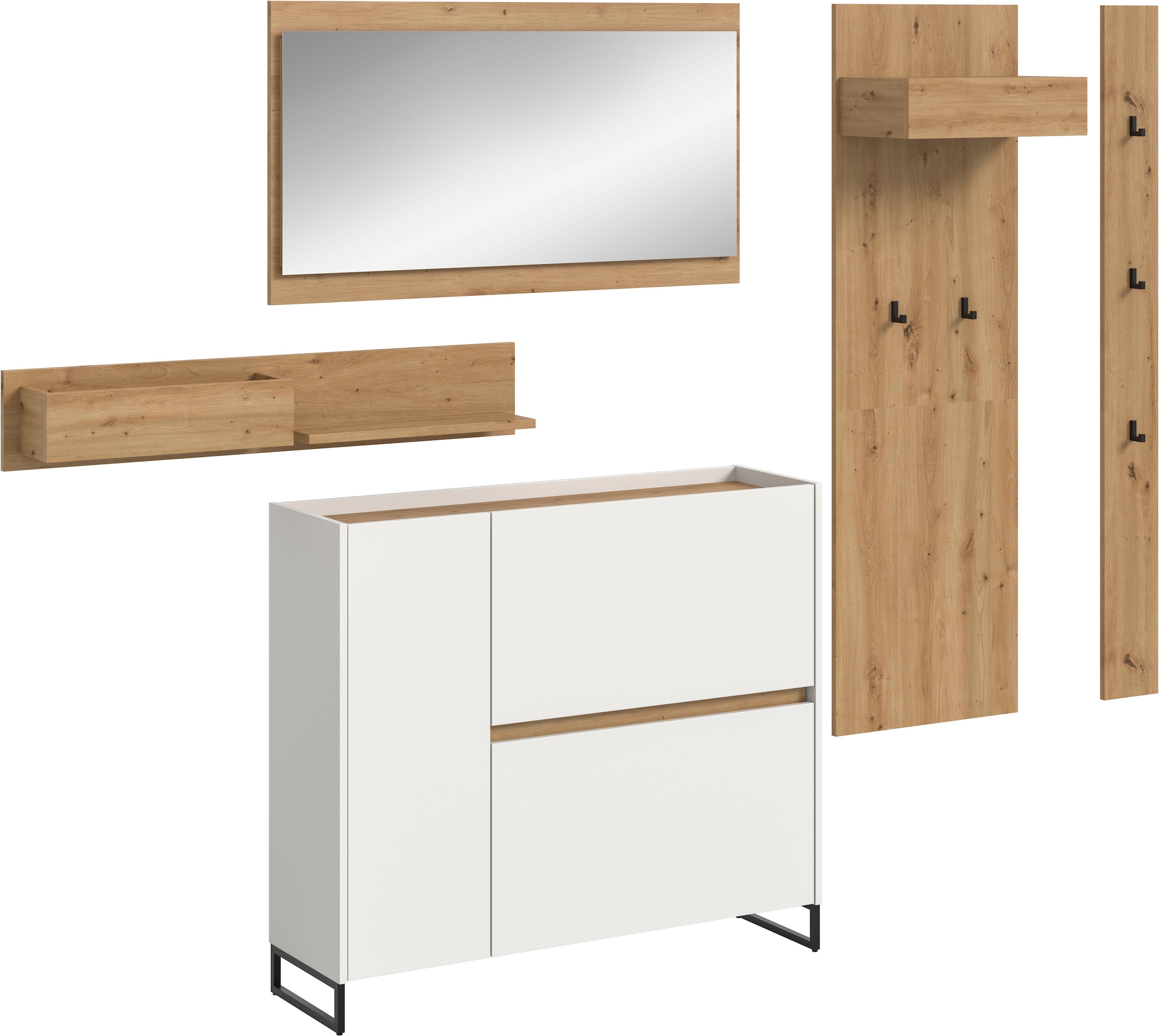 INOSIGN Garderoben-Set "EVRID, 5-teilig, Breite 236 cm, individuell stellba günstig online kaufen