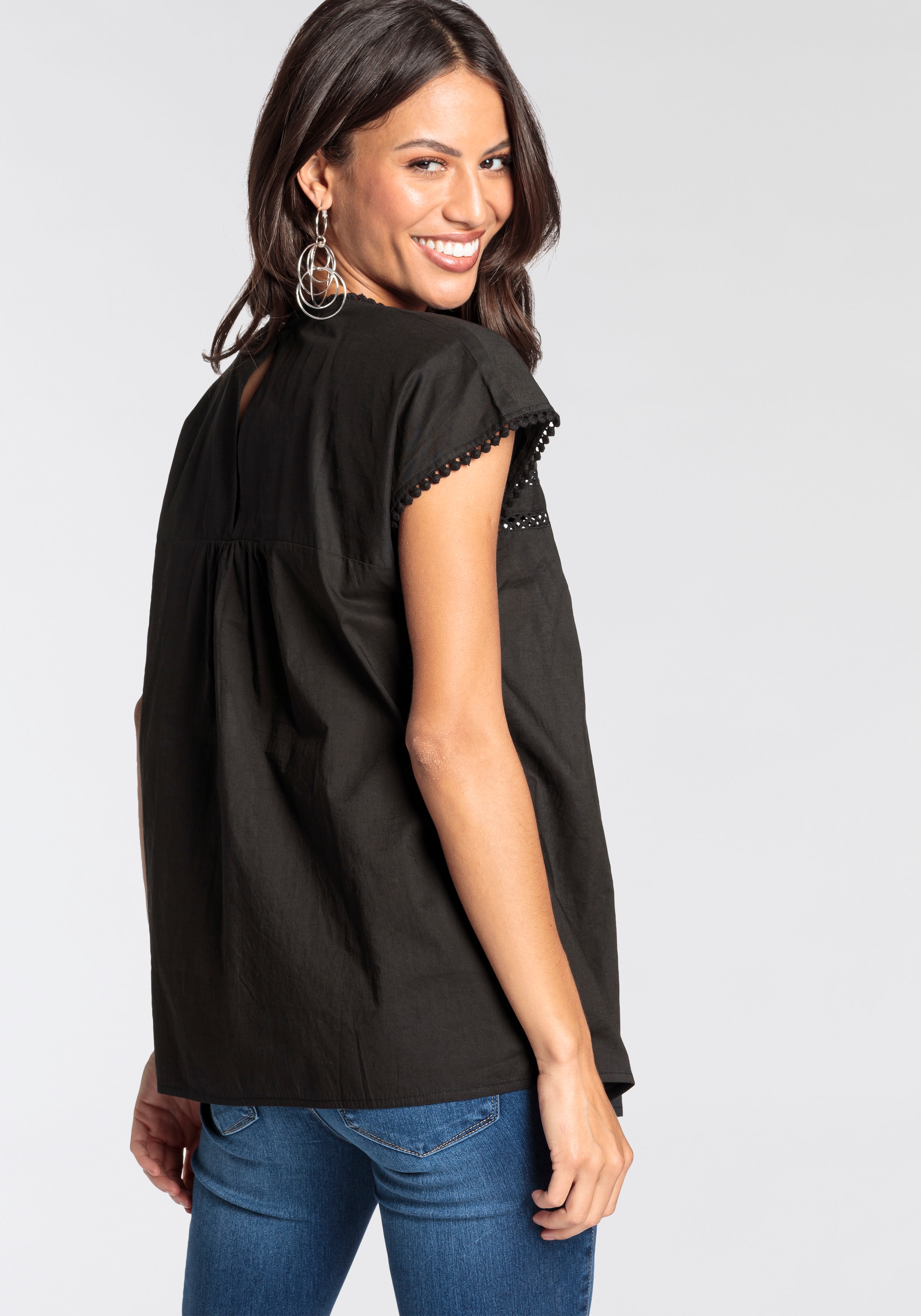 Laura Scott Shirtbluse, mit Boho-Details - NEUE KOLLEKTION