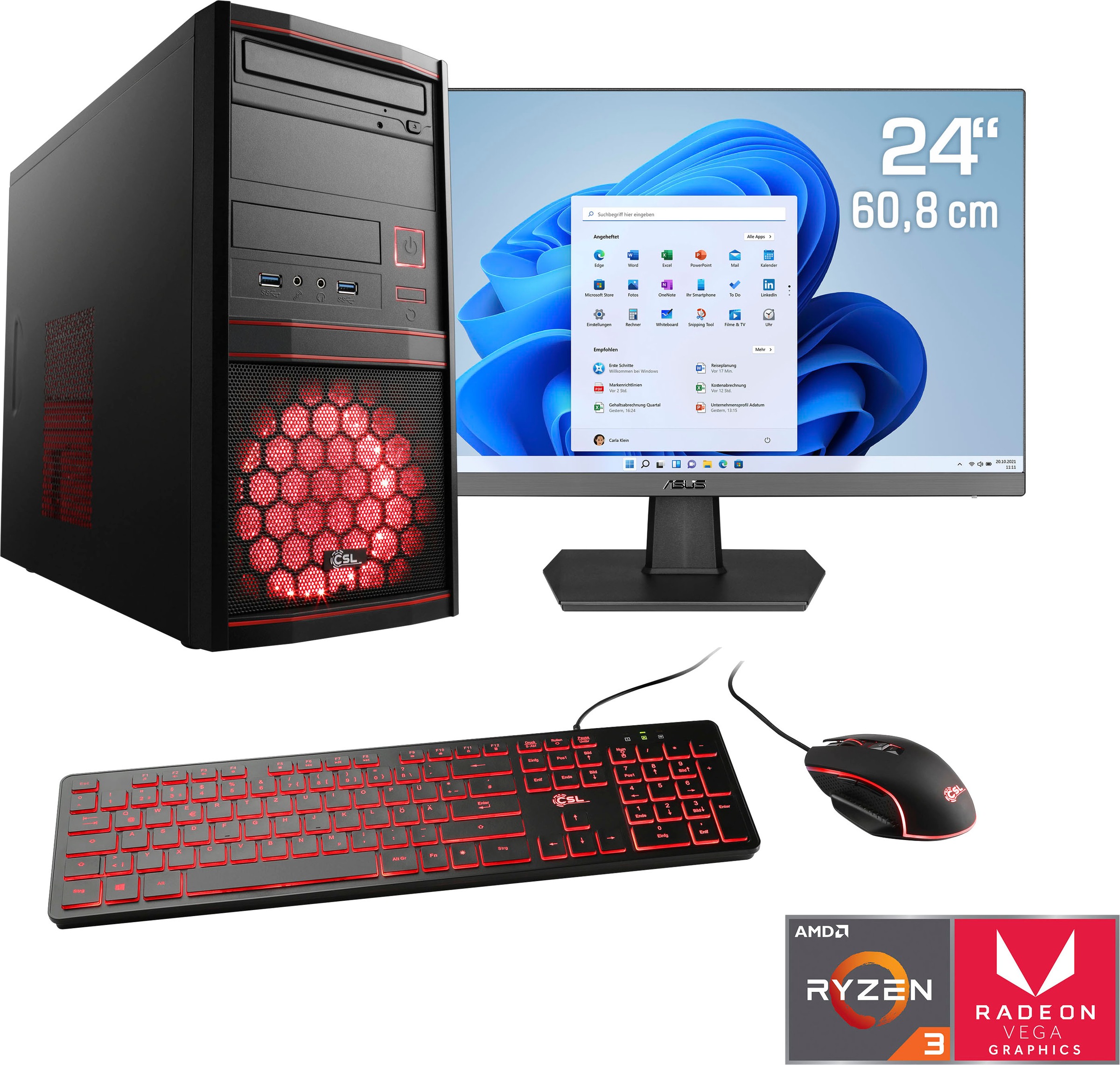 CSL Gaming-PC-Komplettsystem »Sprint V2898...