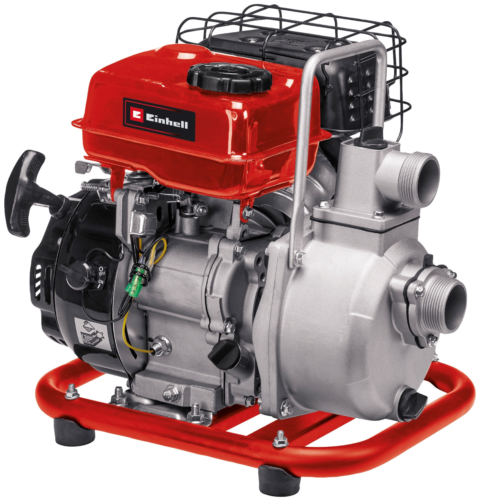 Einhell Wasserpumpe "benzinbetrieben, GC-PW 16" mit 4-Takt Motor, 14000 l/h max. Fördermenge