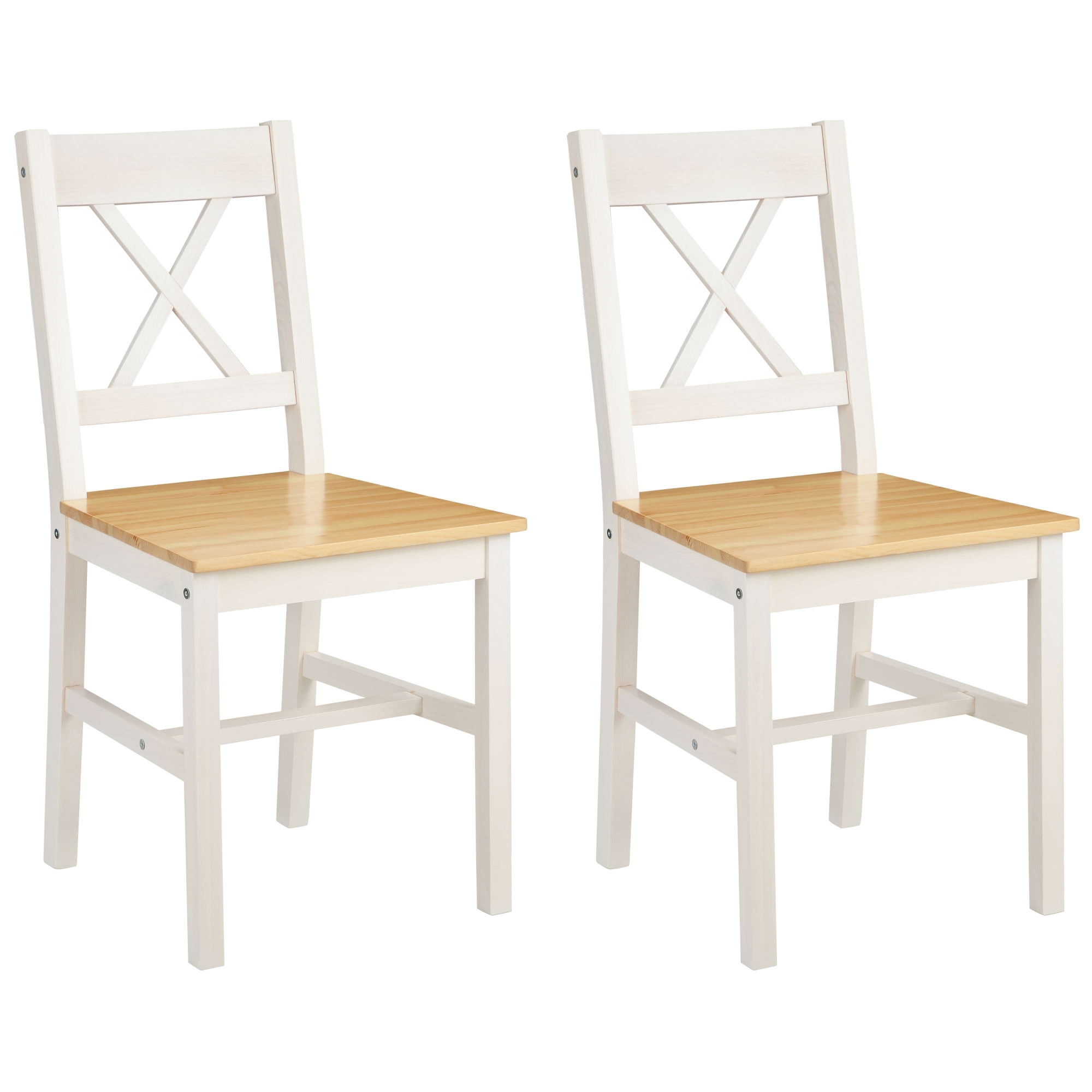 OTTO home Esszimmerstuhl "Willow" (Set) 2 Stk.aus massivem Kiefernholz, lackiert, pflegeleicht, bis 130 kg belastbar