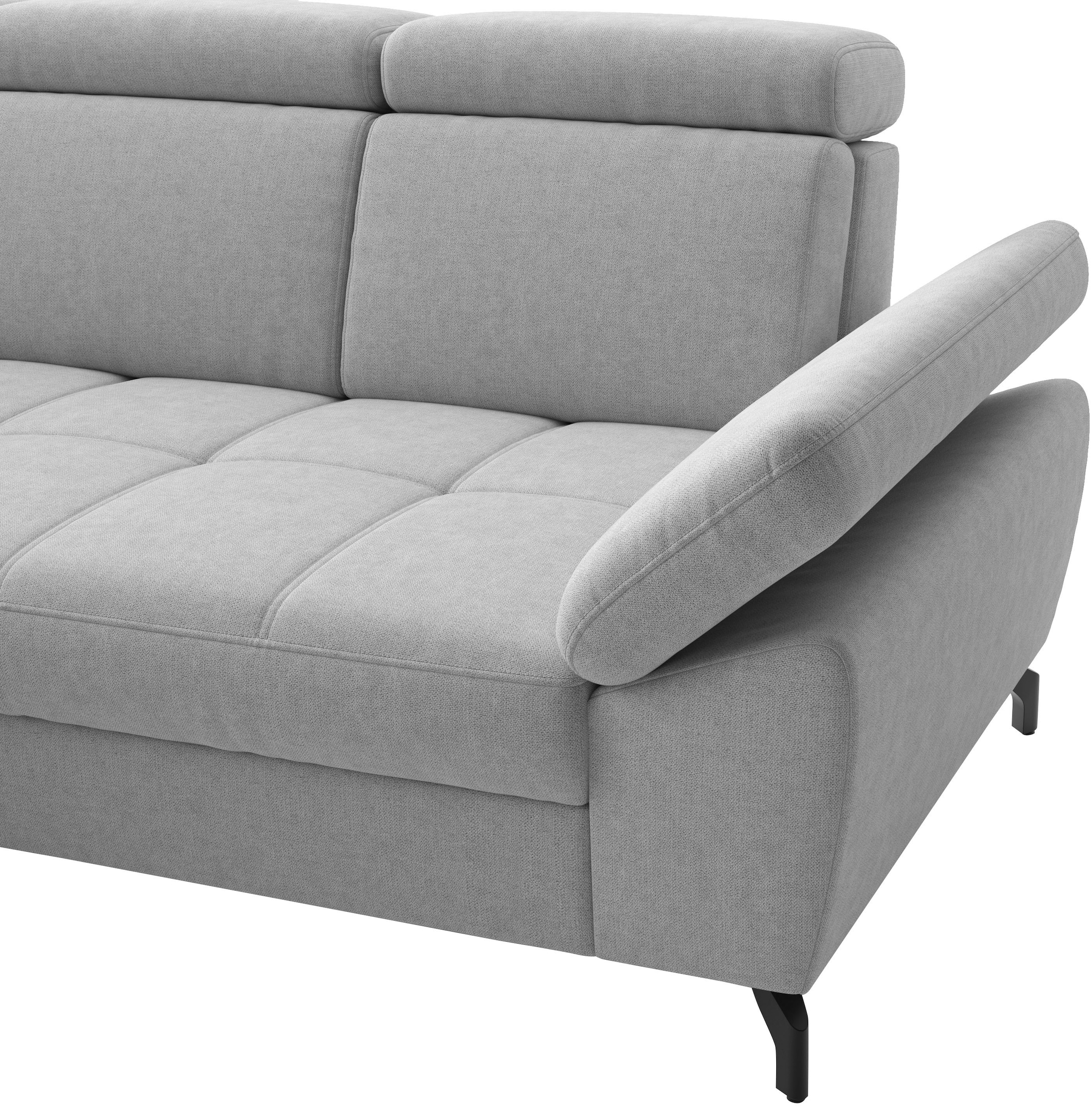 sit&more Ecksofa »Vanity L-Form, B: 264 cm, mit Sitz-, Kopf- und Armteilverstellung« Couch optional mit Schlaffunktion & Bettkasten