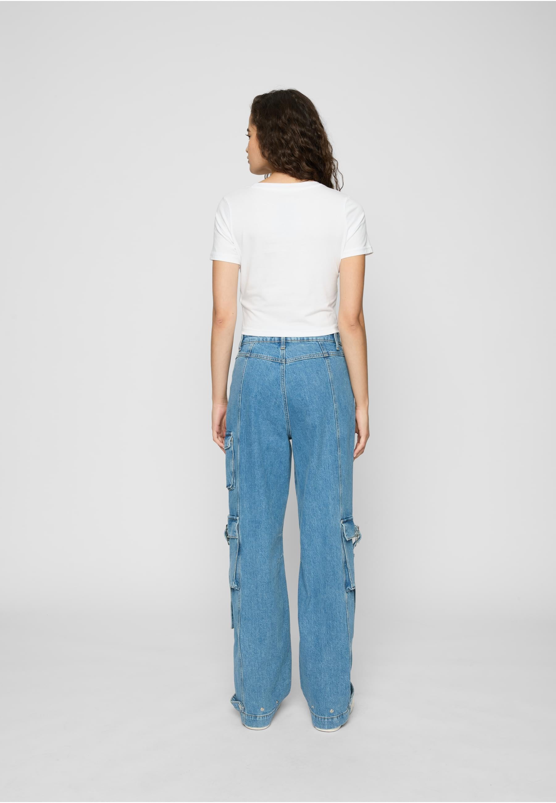 Miss Tee Kurzarmshirt »Miss Tee Damen Badgirls Cropped Tee«, (1 tlg.)