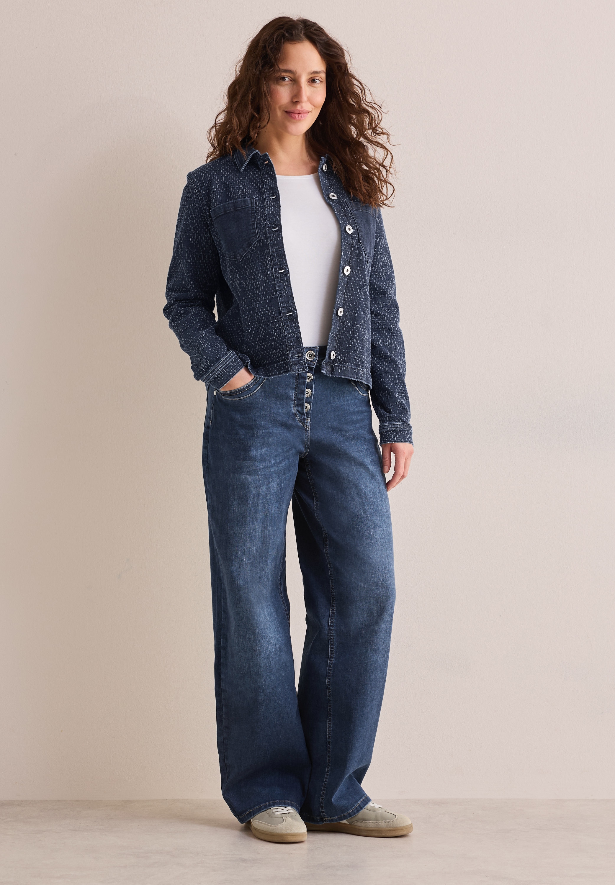 Cecil Jeansjacke, ohne Kapuze, mit Brusttaschen