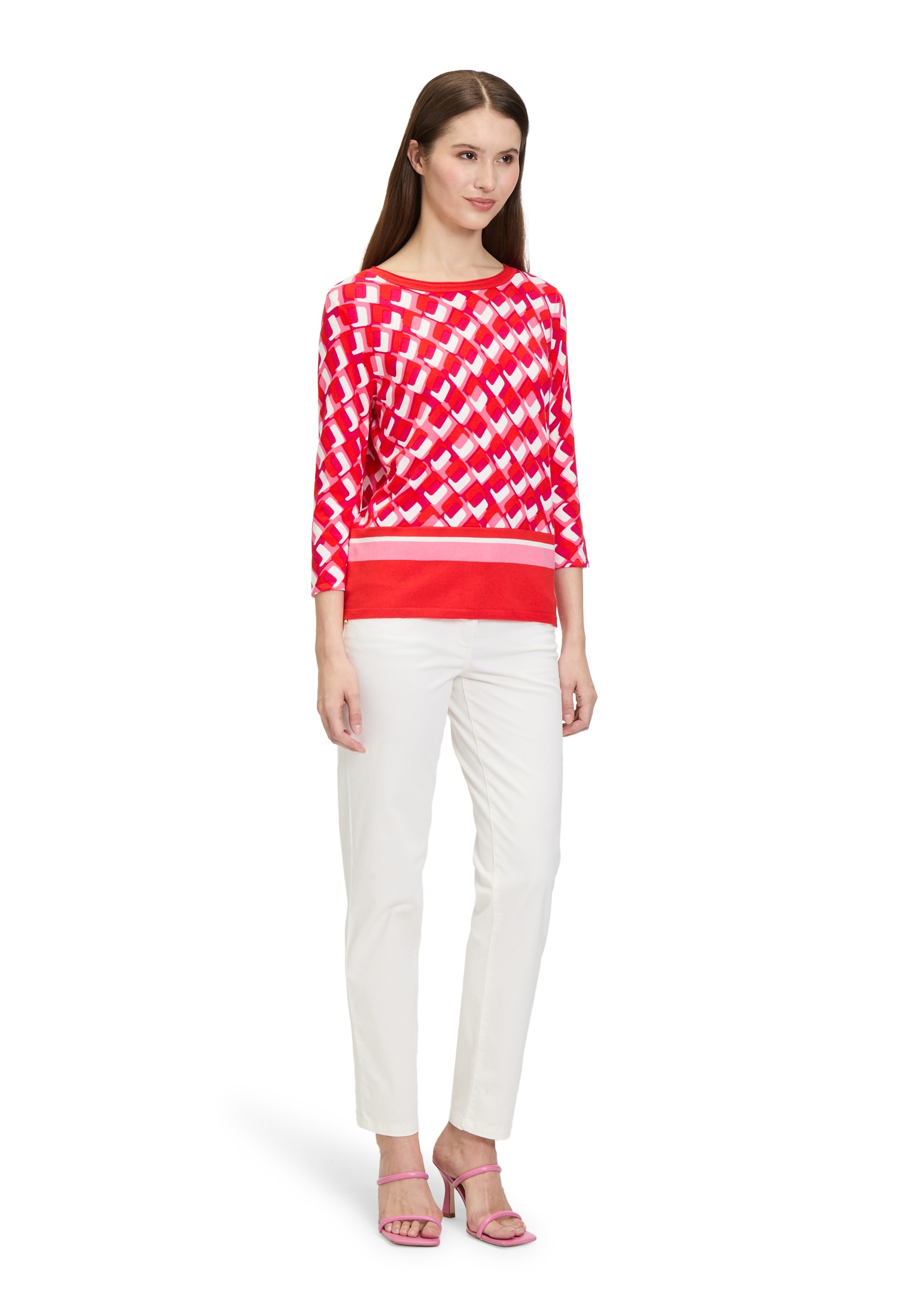 Betty Barclay Strickpullover »Betty Barclay Damen Basic-Strickpullover mit Print«, (1 tlg.), Druck